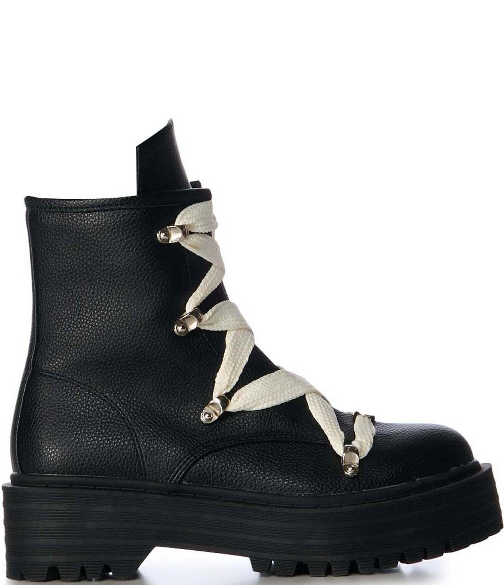Azalea Wang Pollux Oversized Lace Platform Combat Booties