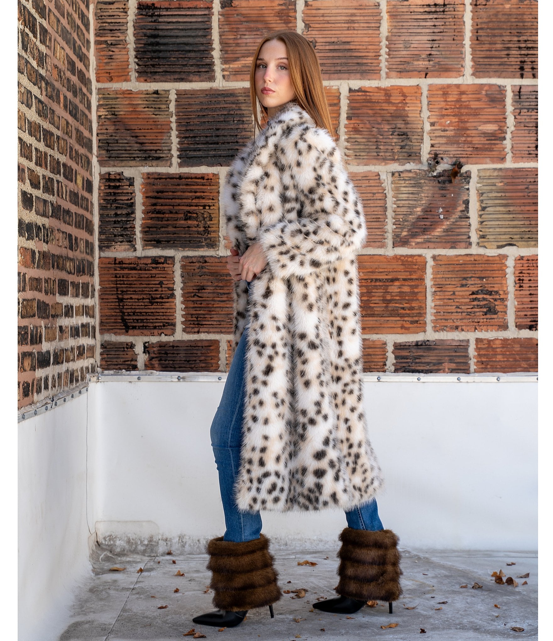 Azalea Wang Simon Faux Fur Foldover Booties