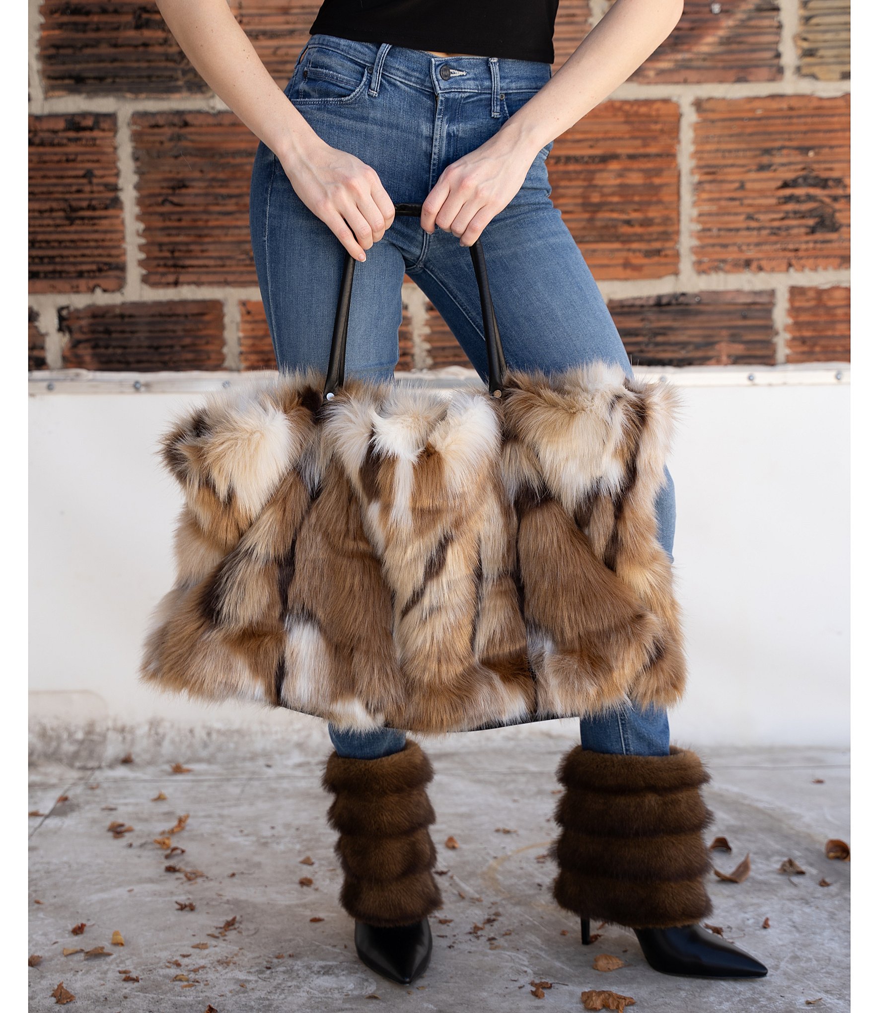 Azalea Wang Simon Faux Fur Foldover Booties