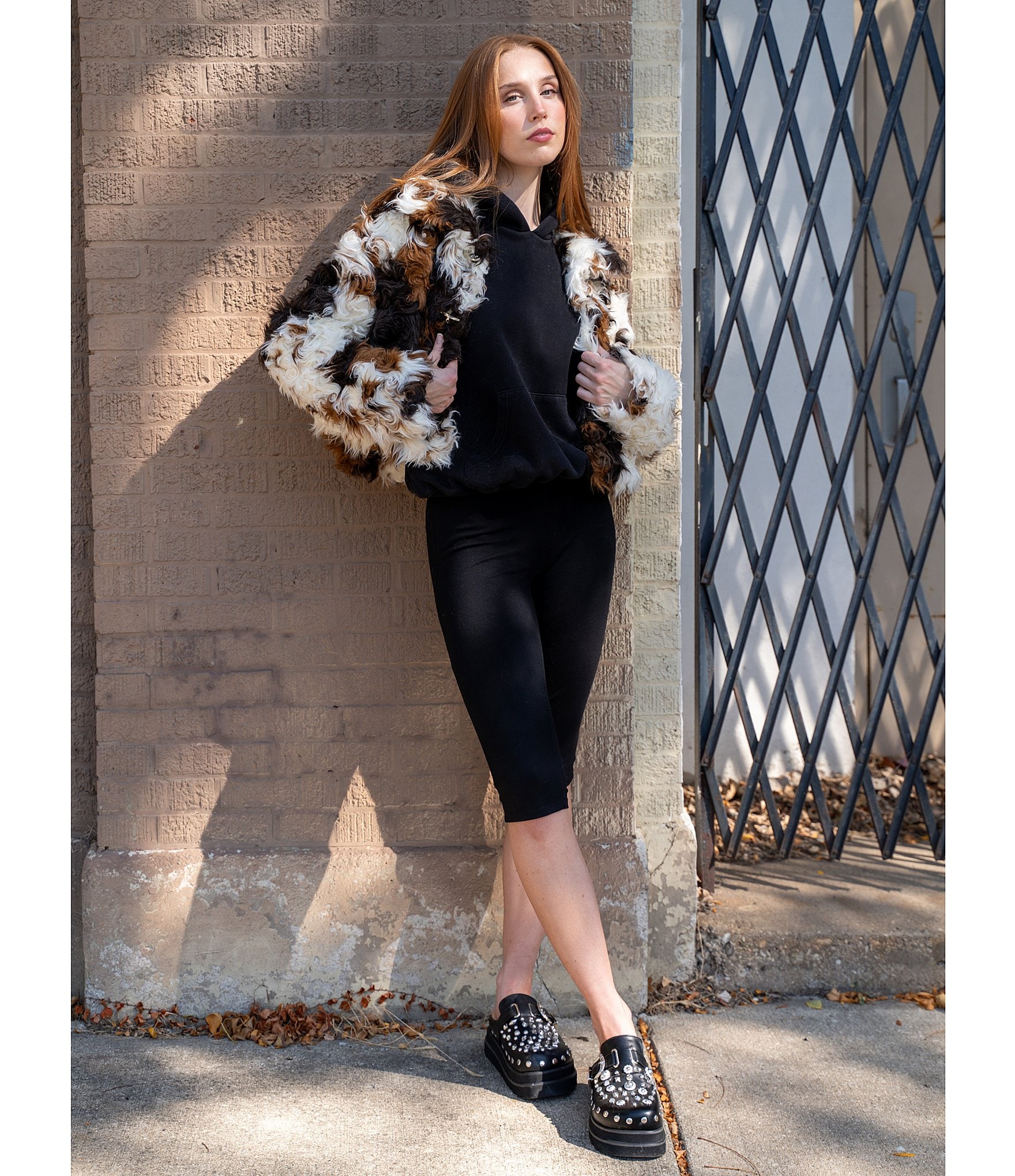 Azalea Wang Swiftly Studded Platform Clogs