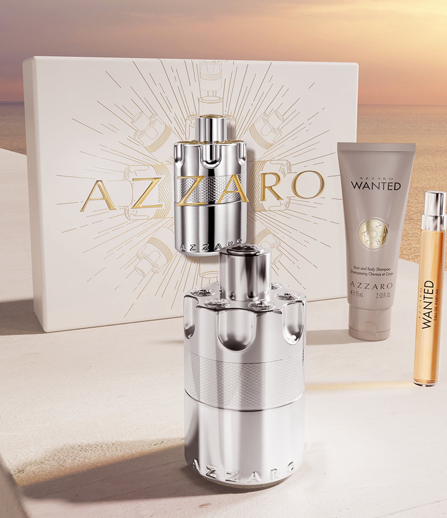 Azzaro Wanted Eau de Parfum 3-Piece Men's Gift Set