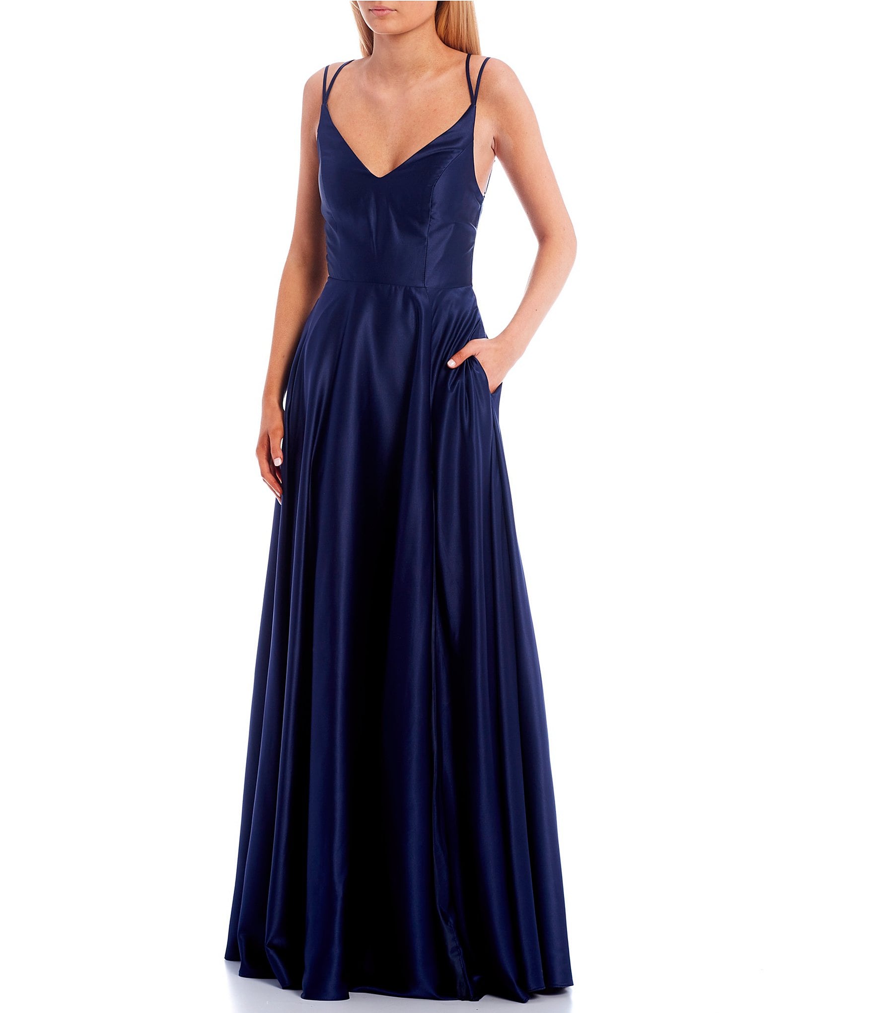 Trend Satin - Navy –