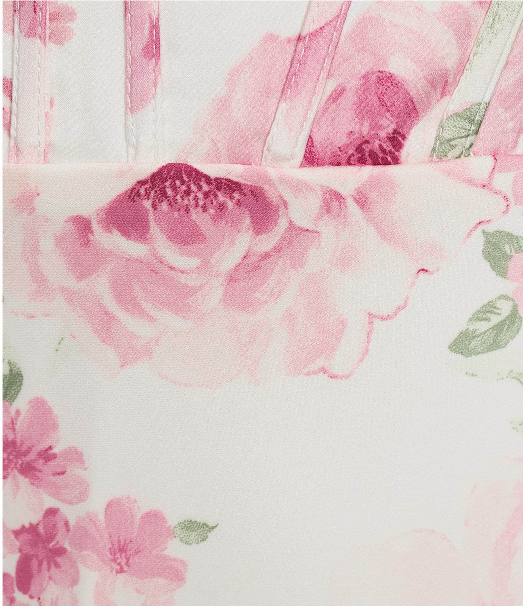 B. Darlin Floral Print Sweetheart Neck Bustier Maxi Dress