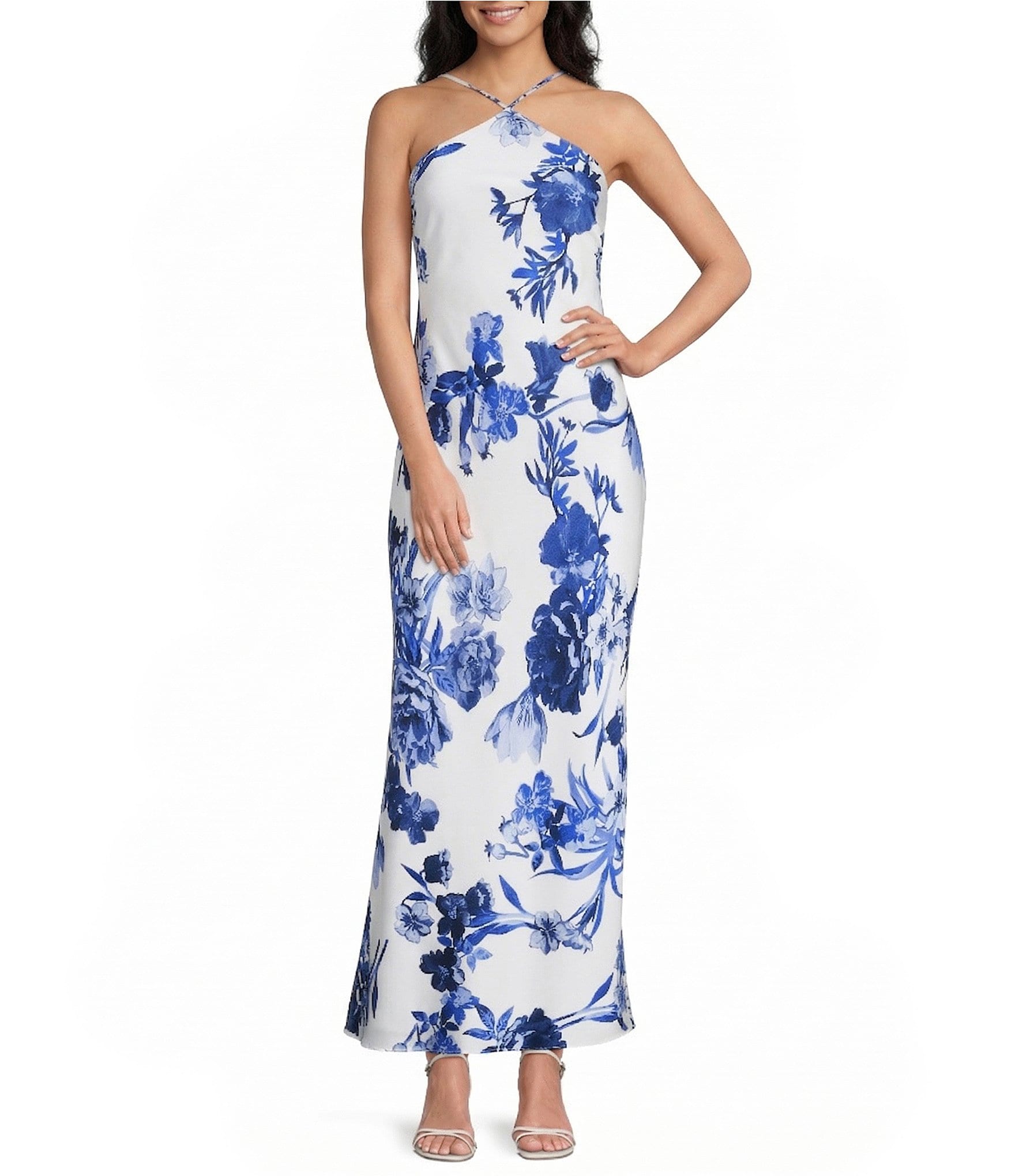 knee length dresses for ladies Petal and Pup Women's Lennon Halterneck Maxi Dress