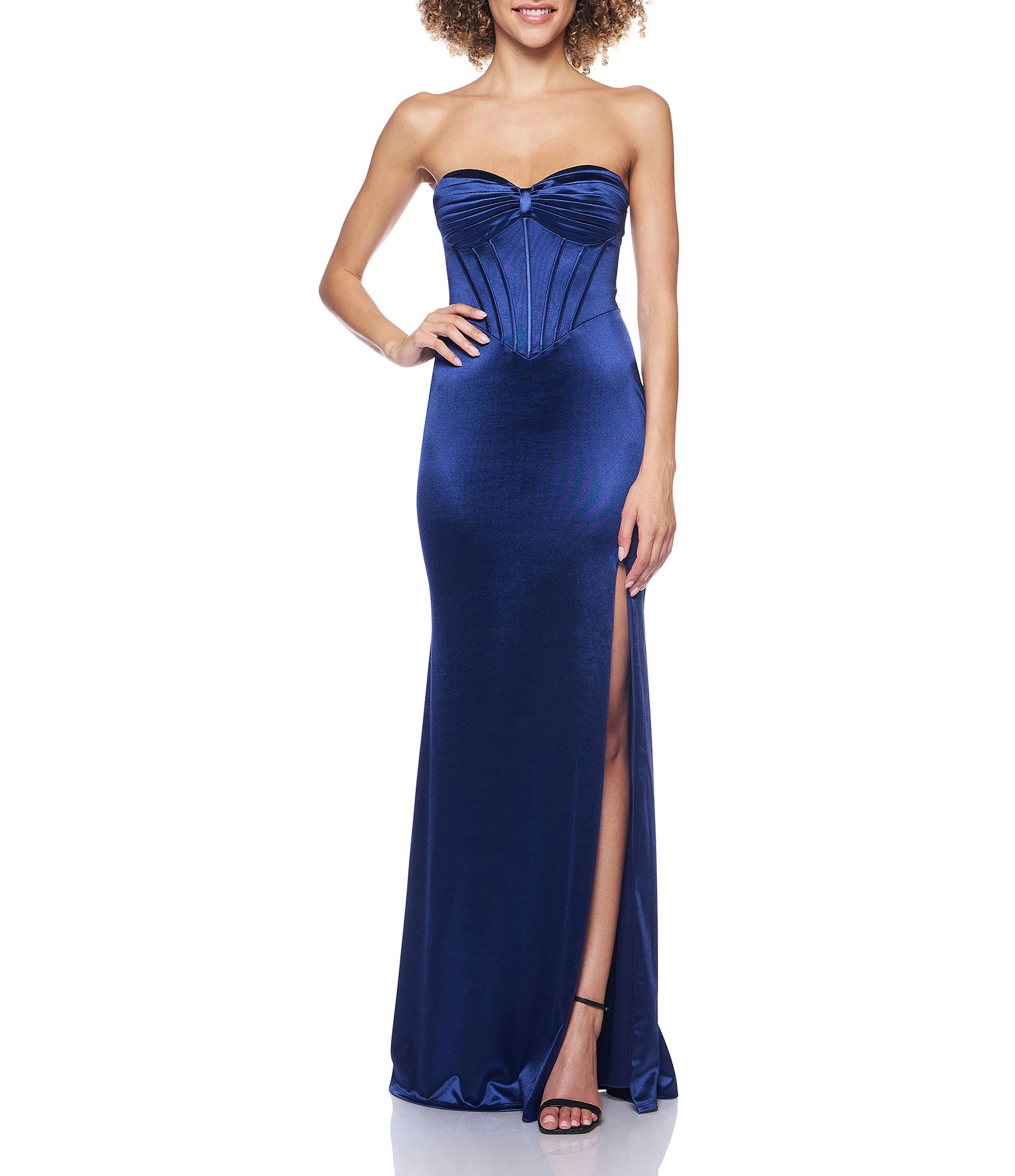 strapless open back dress Cute Off the Shoulder Homecoming Dresses Short Graduation Dress SD1502 –  Viniodress main image 1