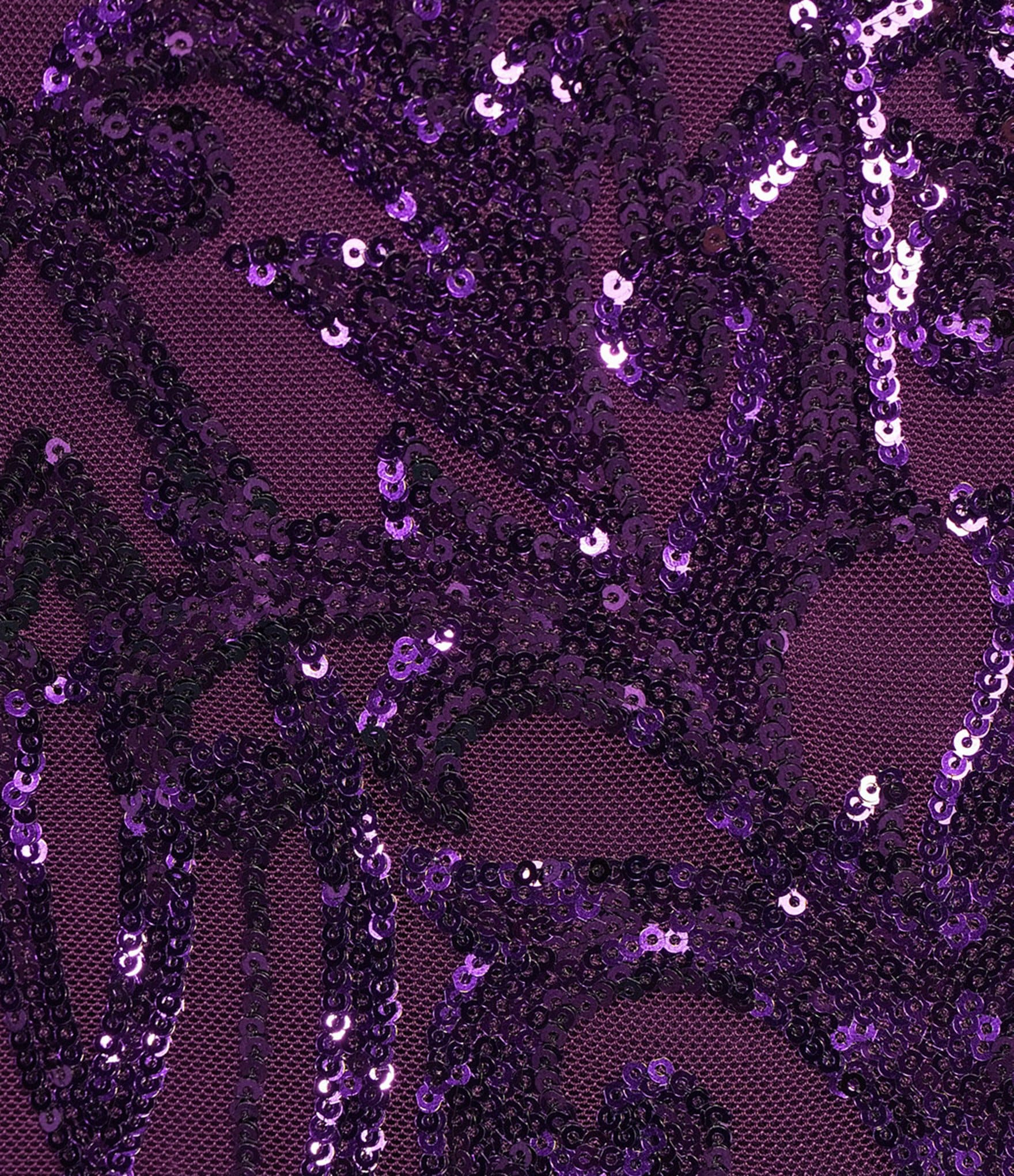 B. Darlin Sequin Mesh Patterned Halter V-Neck Bodycon Mini Dress