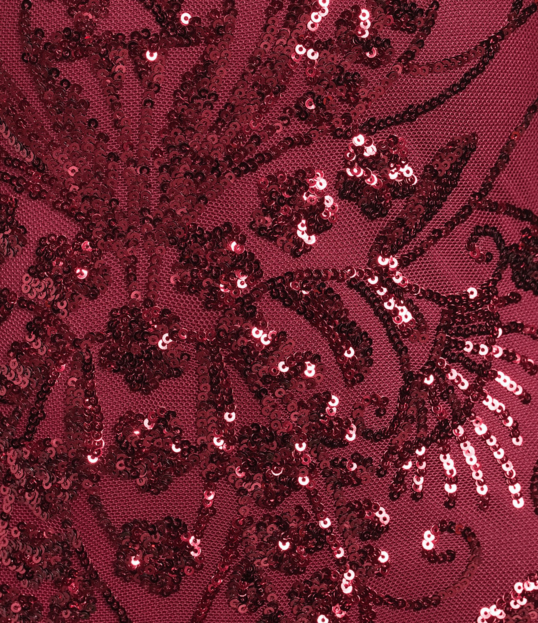 B. Darlin Sequin Patterned Off-The-Shoulder Sweetheart Neck Side Slit Dress