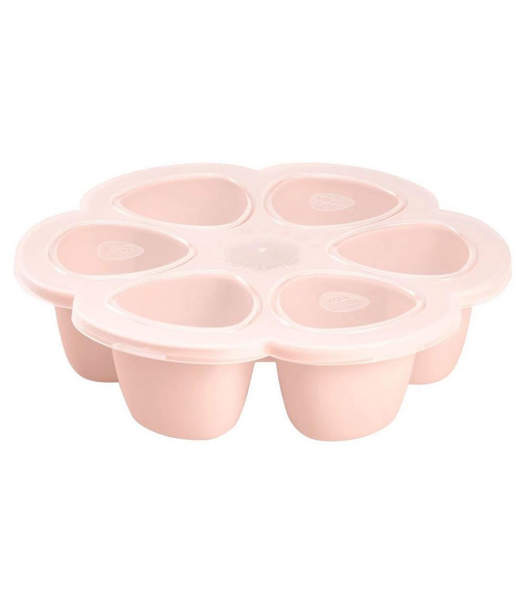 Silicone Multi-Portion Trays 6x3 oz. old pink