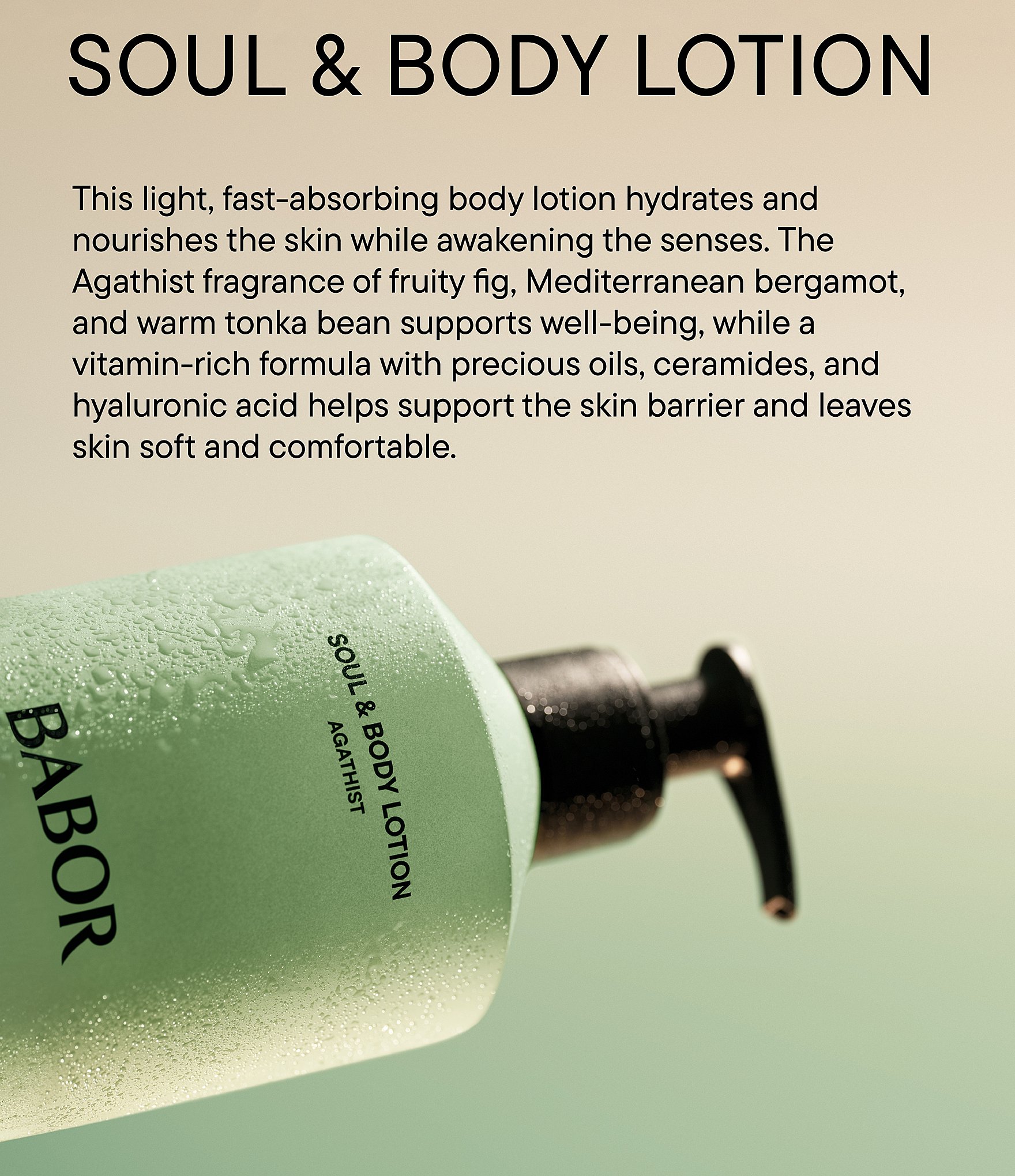 Babor Soul & Body Agathist Lotion