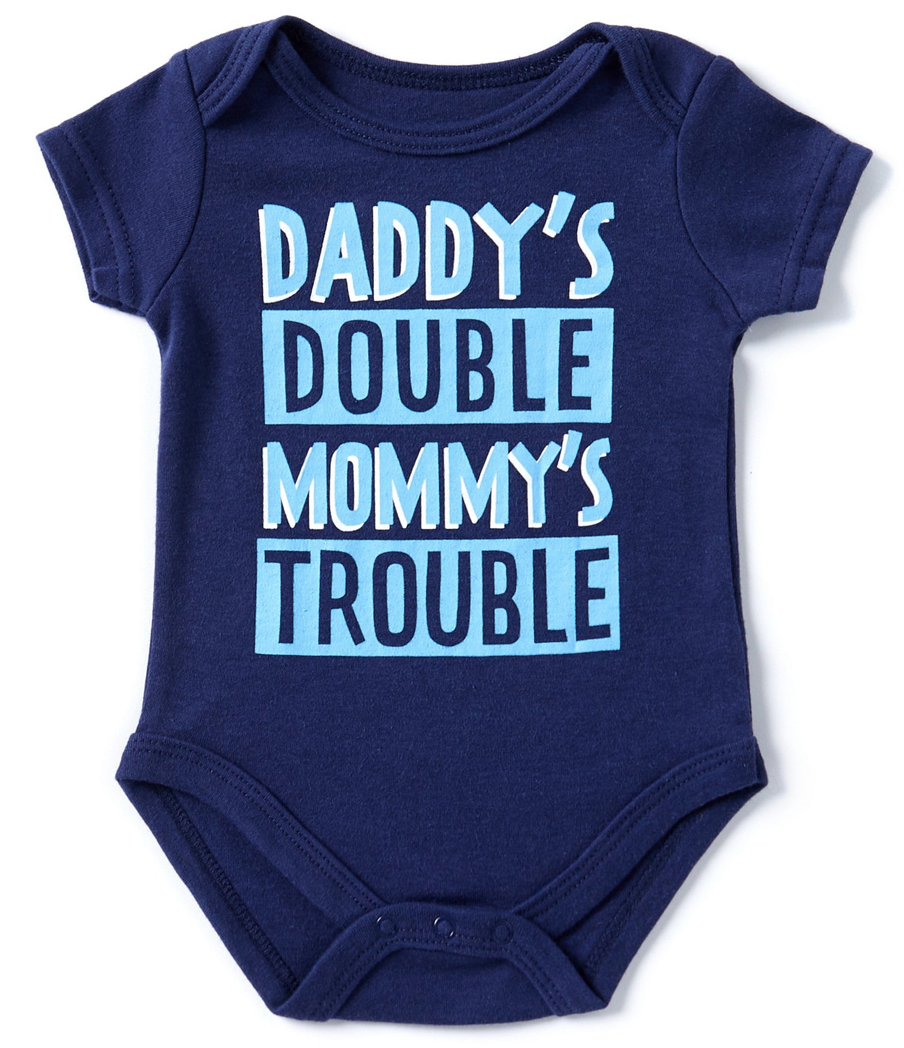 Baby Starters Baby Boys 3-12 Months Short Sleeve Daddy's Double Bodysuit