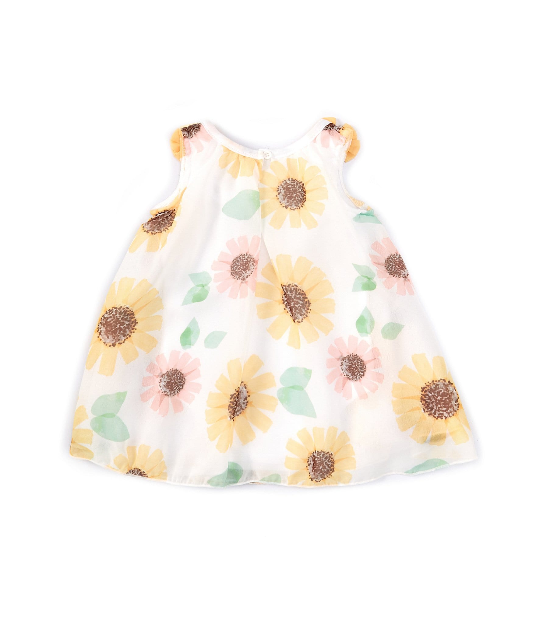 Baby Starters Baby Girls 3-9 Months Sleeveless Sunflower-Print Dress