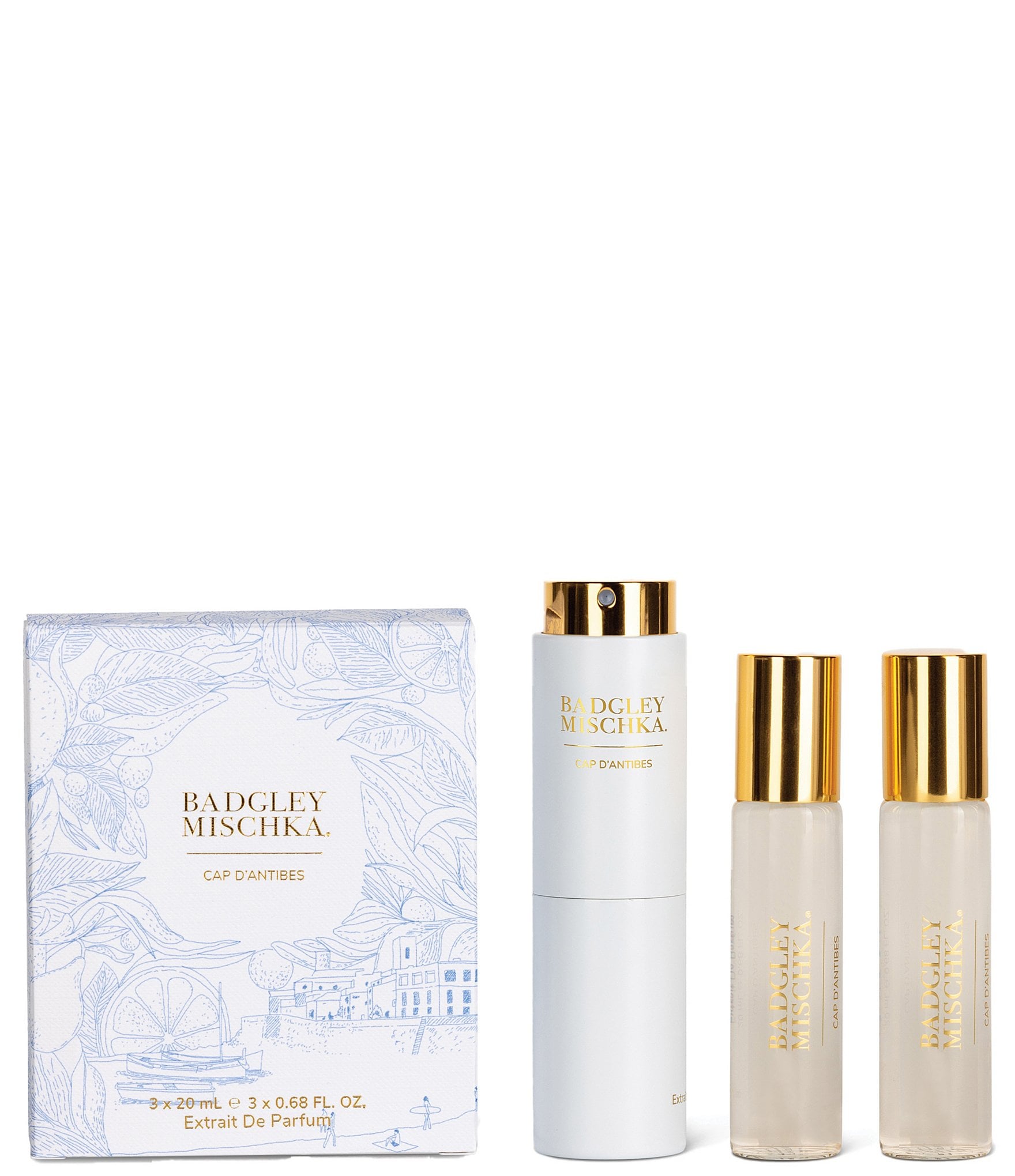 Badgley Mischka Cap D Antibes Extrait de Parfum Twist Spray 3 Piece Set Dillard s