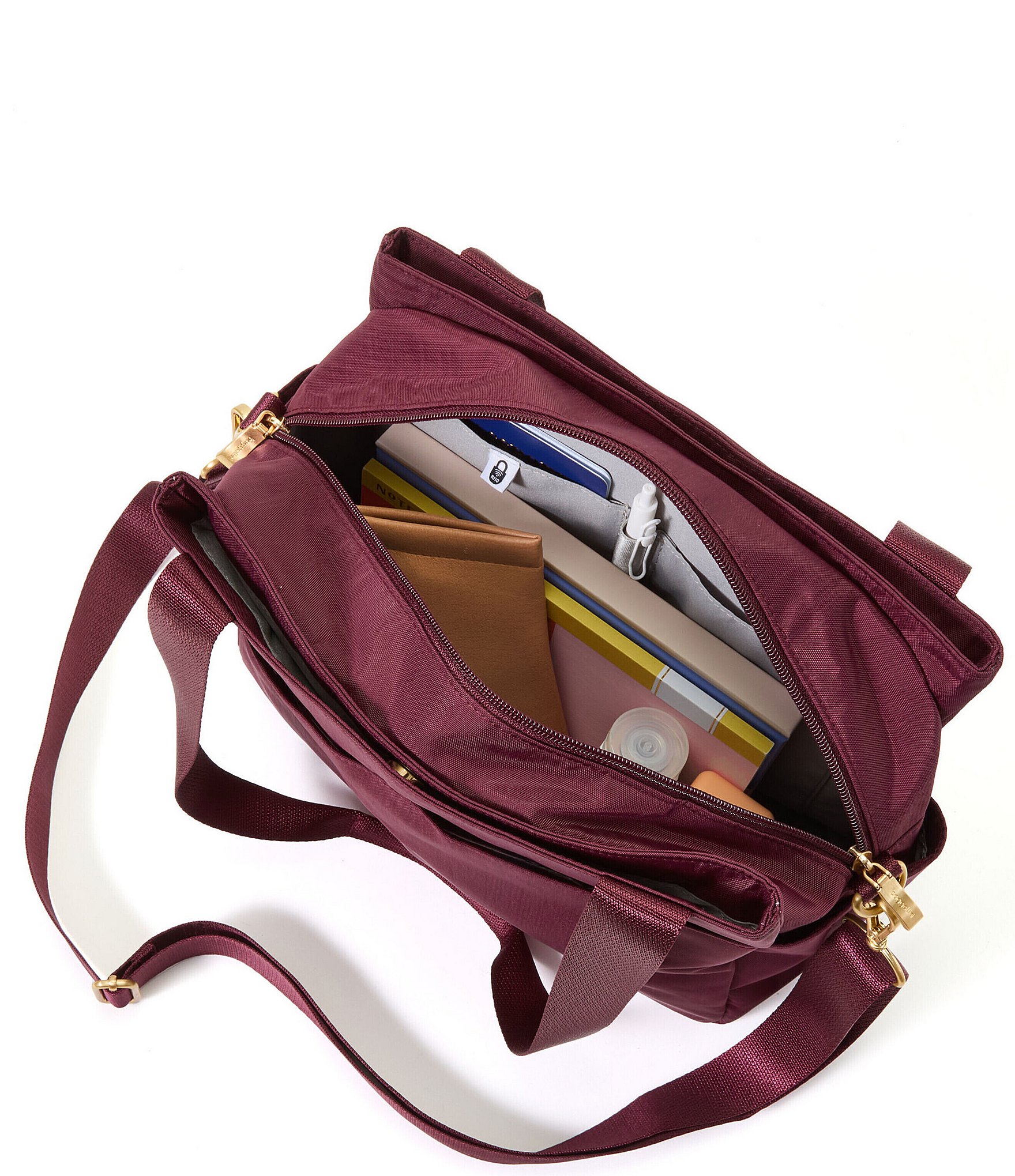 Baggallini Coastal Flip Lock Collection Trio Satchel Bag