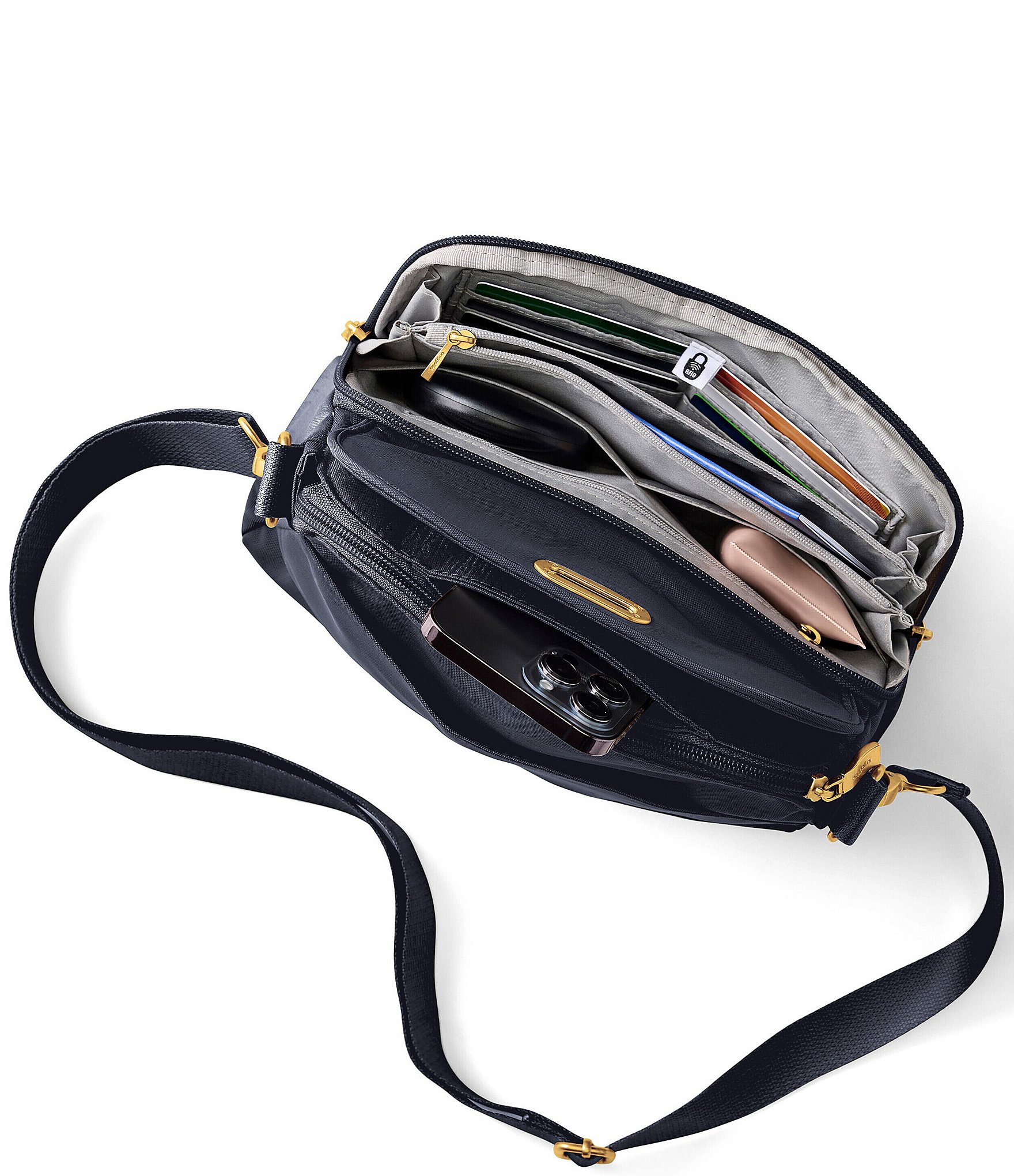 Baggallini Coastal Flip Lock Crossbody Bag