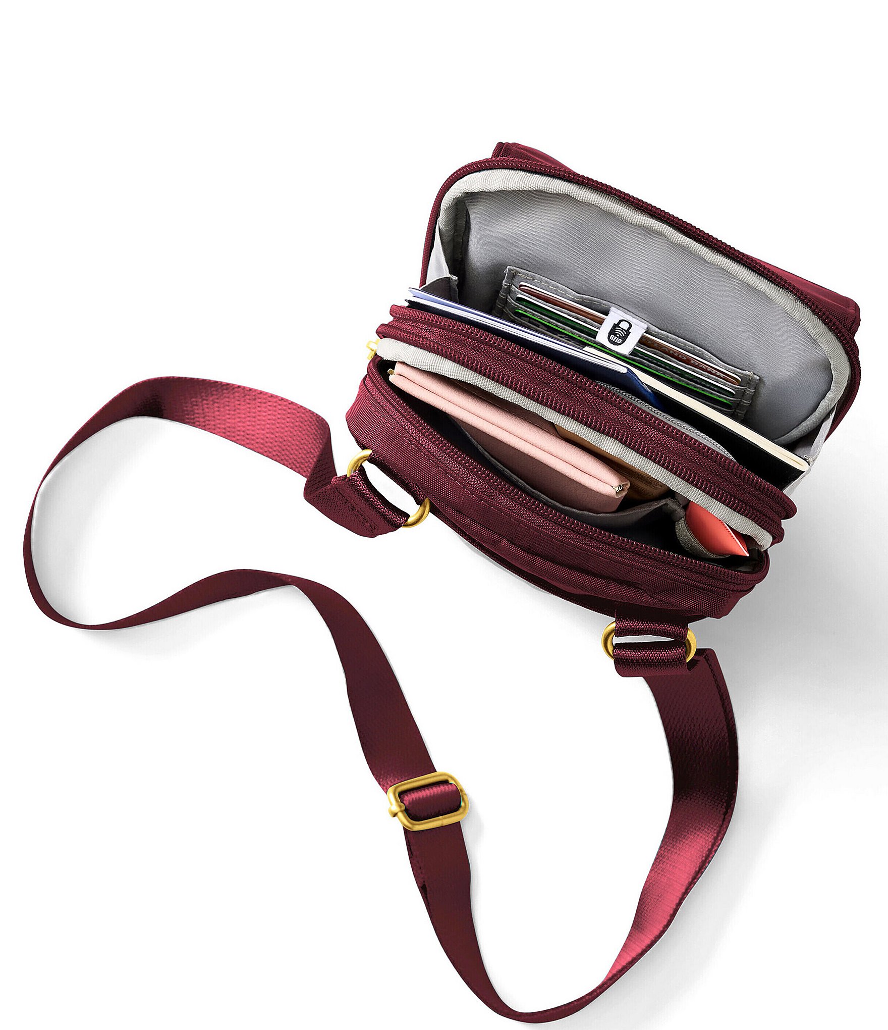 Baggallini Coastal Flip Lock Veture Crossbody Bag