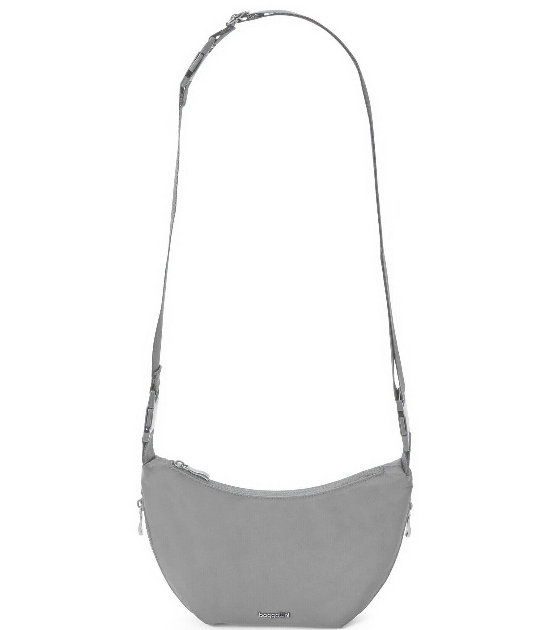 Baggallini Manhattan Collection Small Crescent Convertible Hobo Crossbody Bag