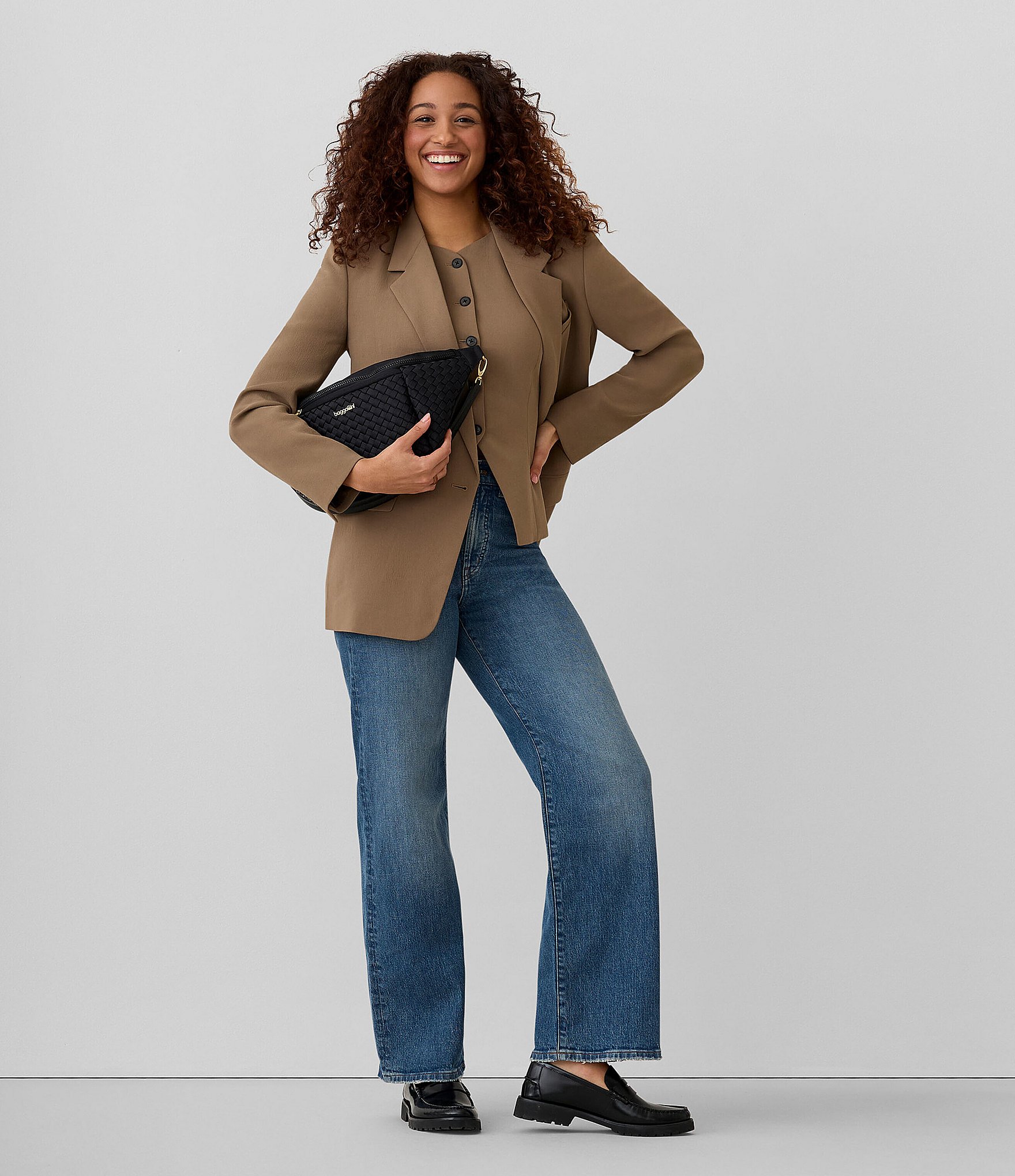 Baggallini Manhattan Collection Stanton Woven Nylon Crossbody Bag