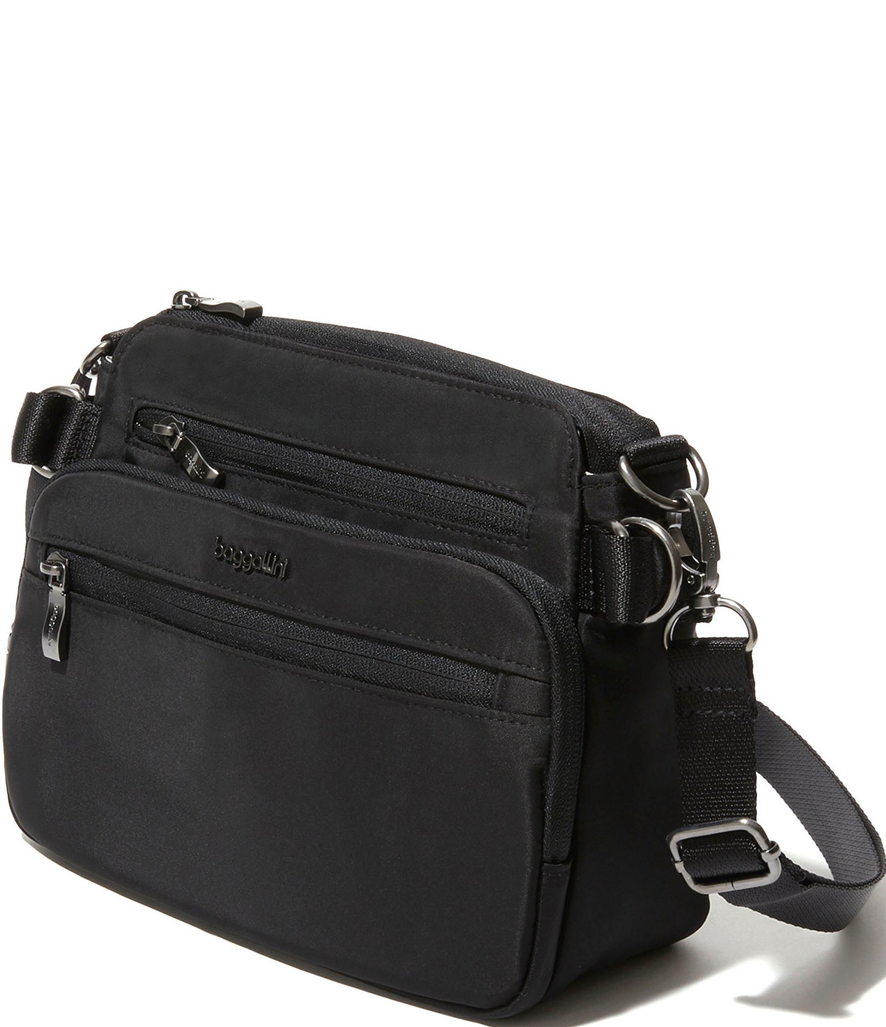 Baggallini Marais Twill Gunmetal Hardware Crossbody Bag