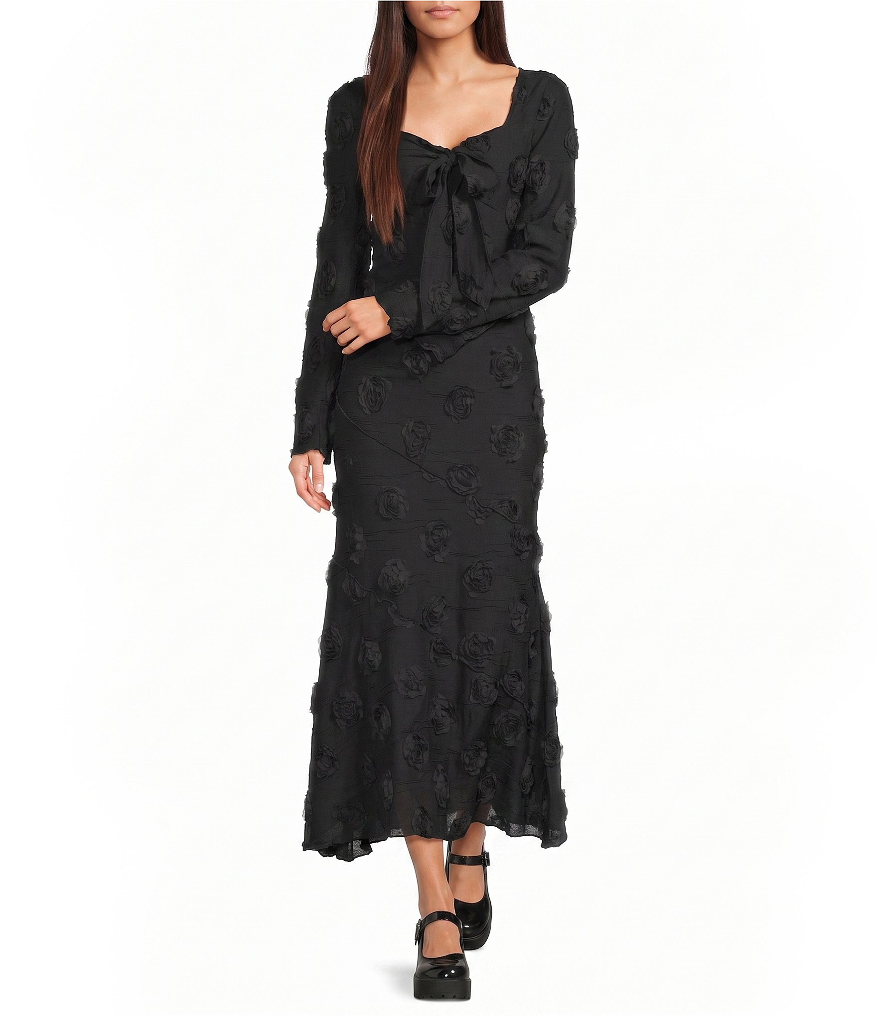 Bailey Rose Rosette Coordinating Maxi Skirt