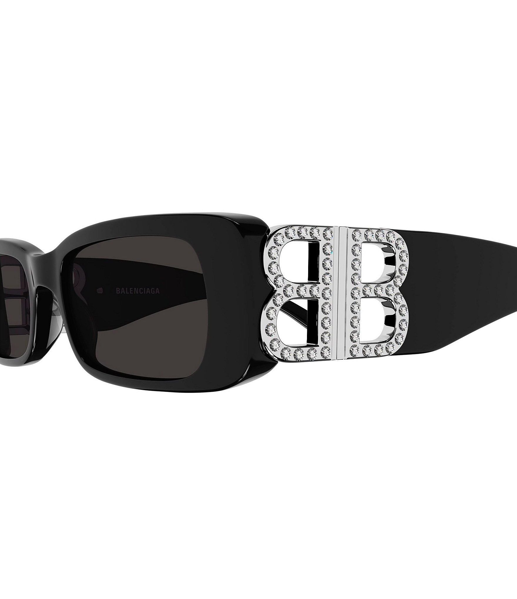 Balenciaga Women's Dynasty Bling 51mm Rectangle Sunglasses