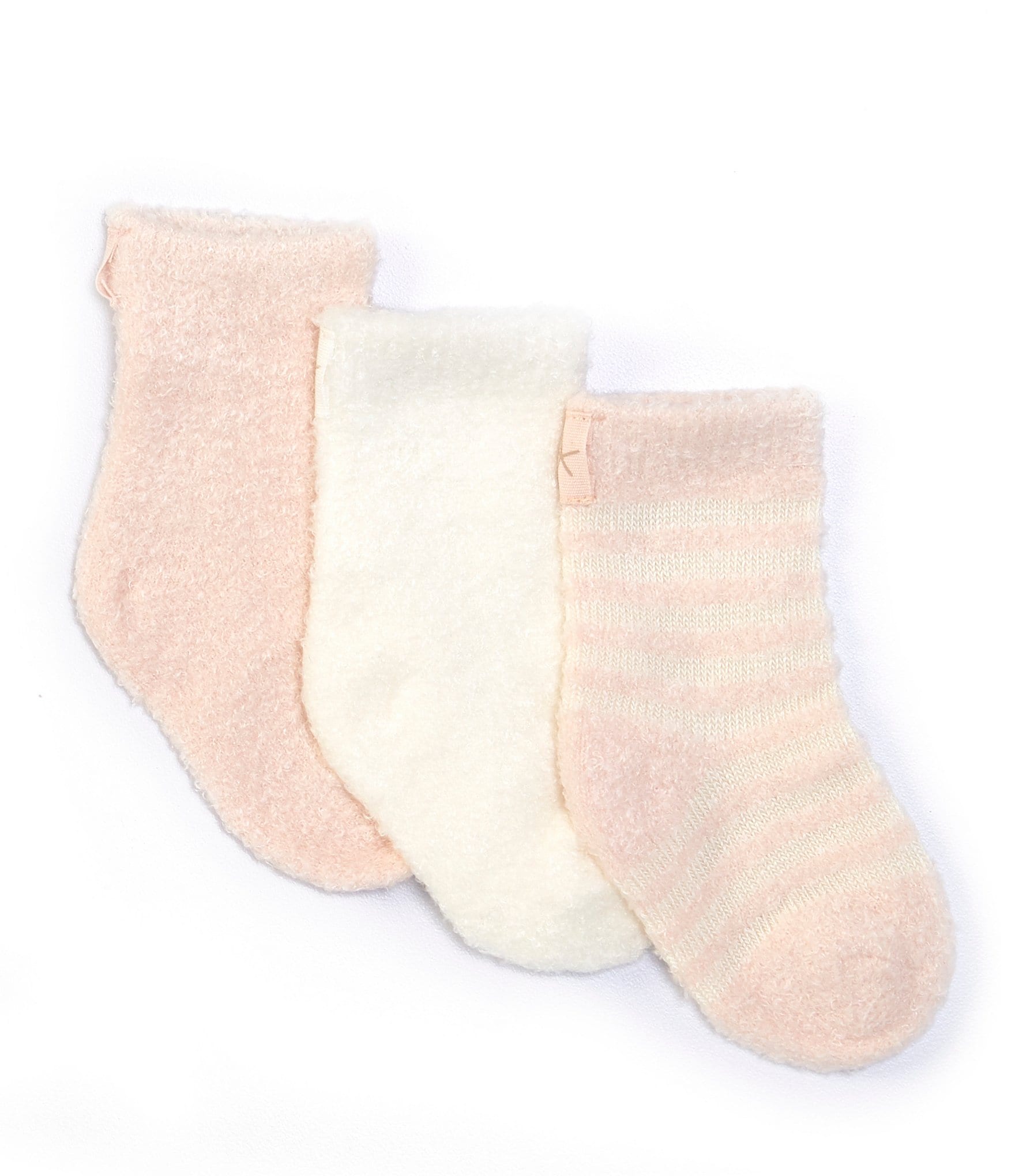 Barefoot Dreams Baby Newborn-6 Months CozyChic Lite® Socks 3-Pack ...