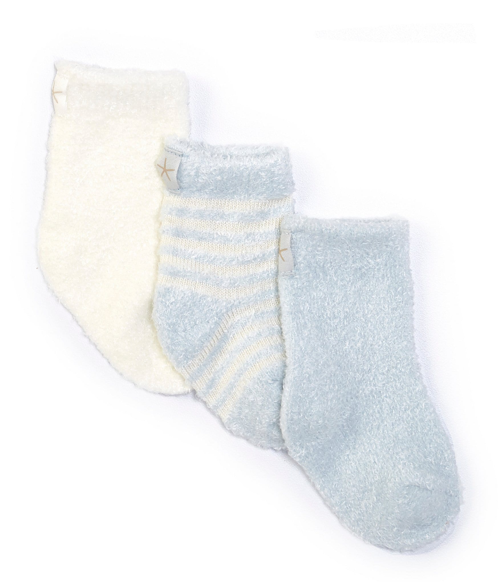 Barefoot Dreams Baby Newborn-6 Months CozyChic Lite® Socks 3-Pack