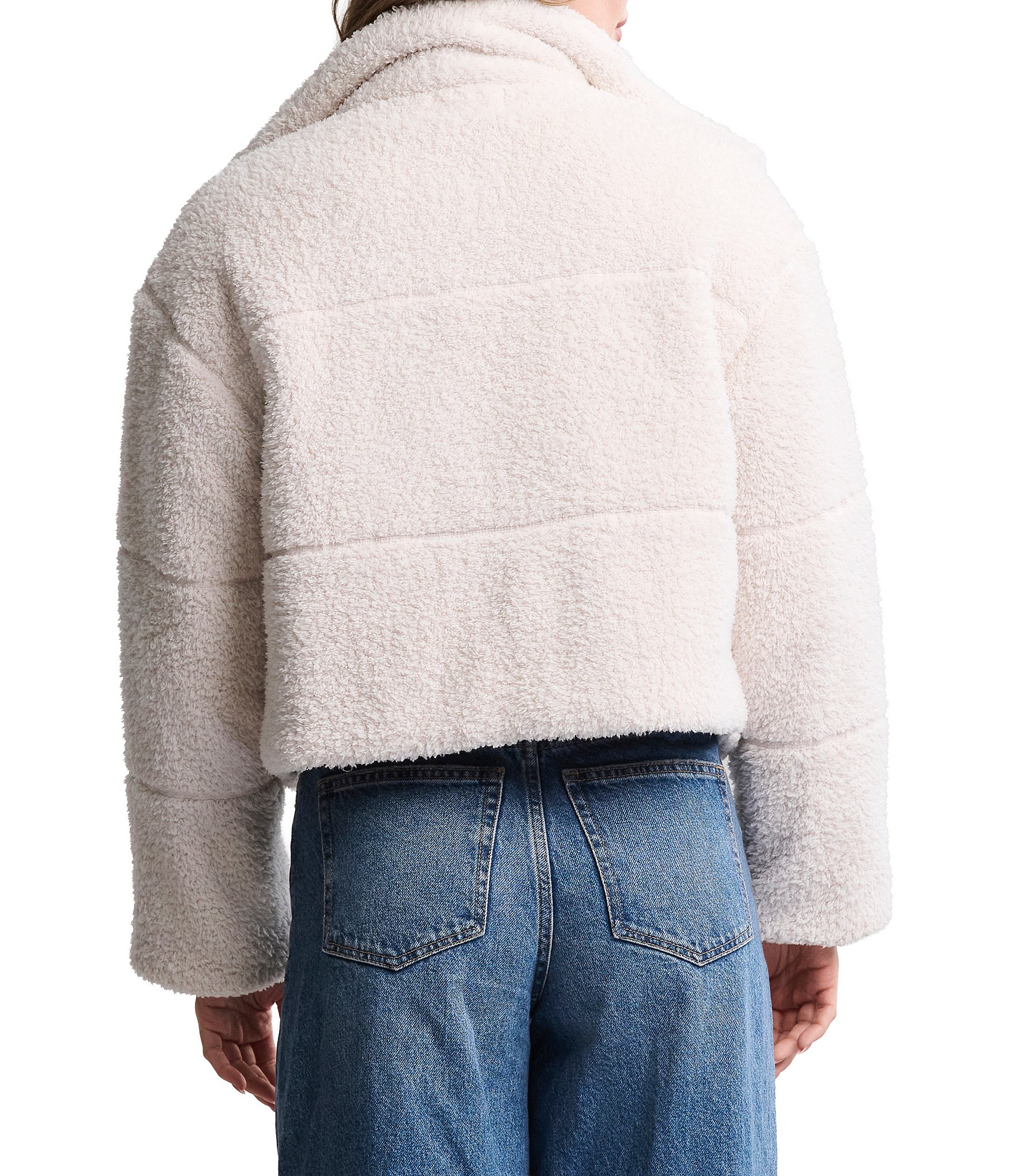 Barefoot Dreams CozyChic® Brushed Knit Side Welt Pockets Puffer Jacket