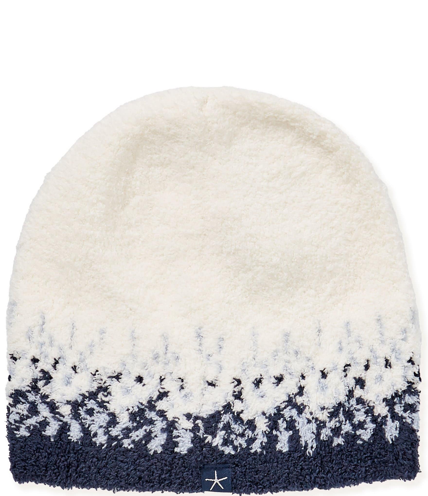 Barefoot Dreams Hat Beanie Womens One Size Cream CozyChic Cable Knit Pom New Barefoot Dreams CozyChic Sunset Beanie - QVC.com main image 2