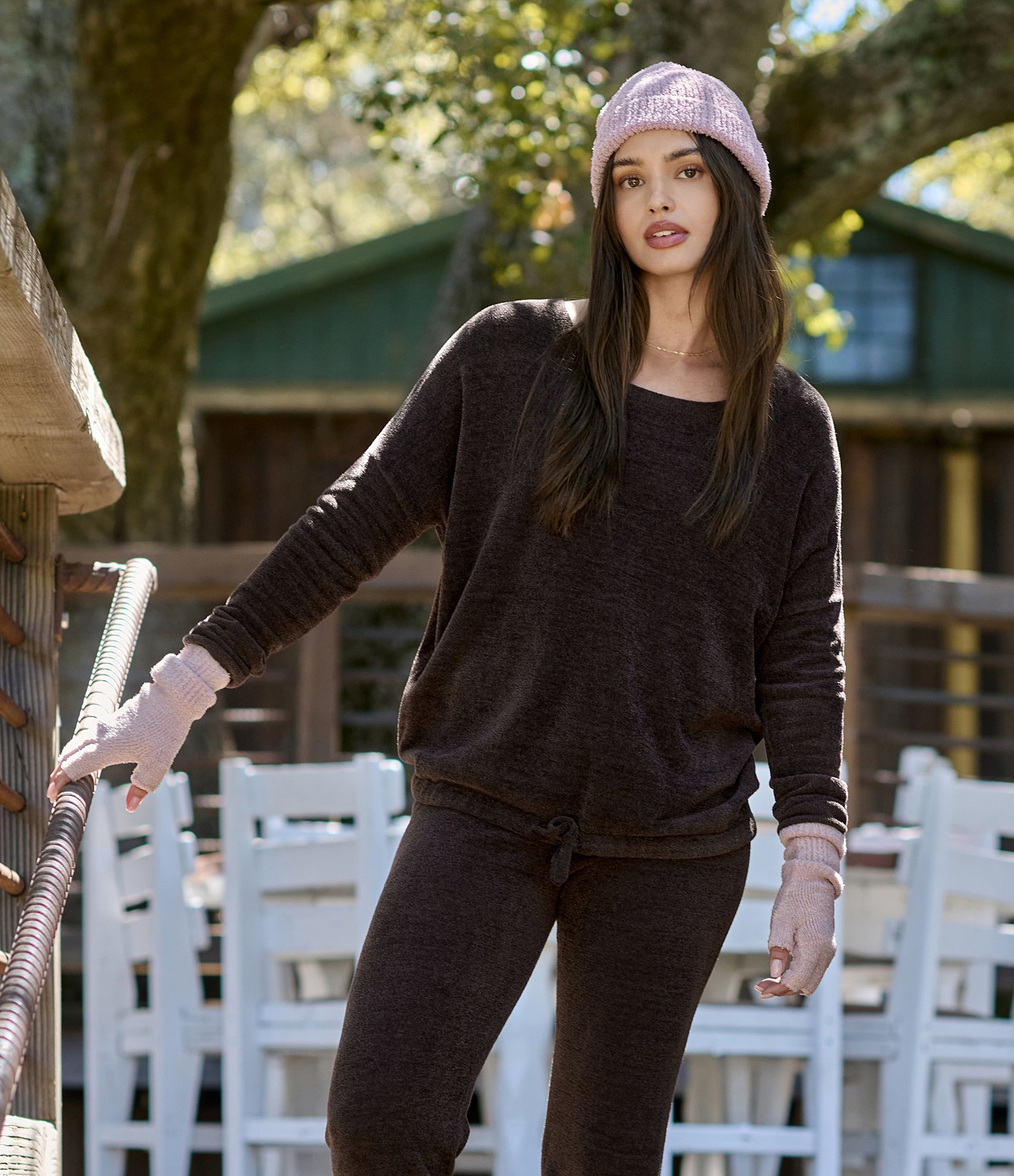 Barefoot Dreams CozyChic Lite Fingerless Gloves