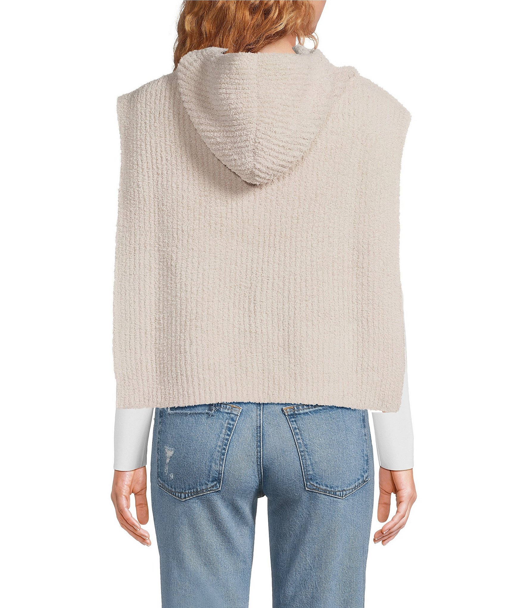 Barefoot Dreams CozyChic Ribbed Balaclava Poncho