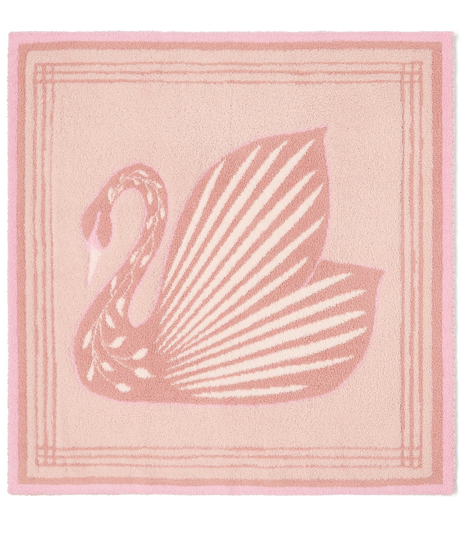 Barefoot Dreams CozyChic Swan Receiving Blanket