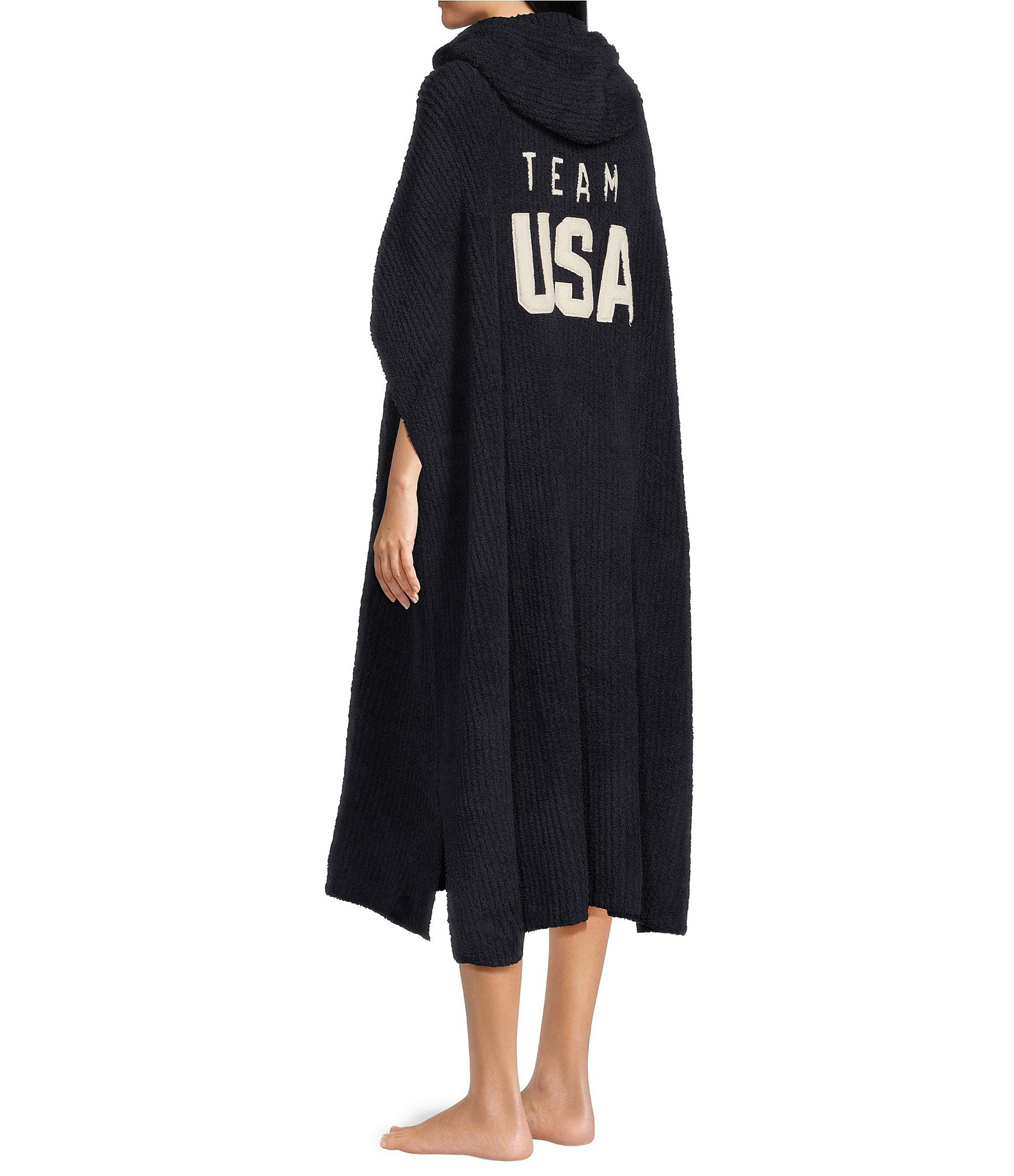 Barefoot Dreams Cozychic® Unisex Team USA Ribbed Cozy®Poncho