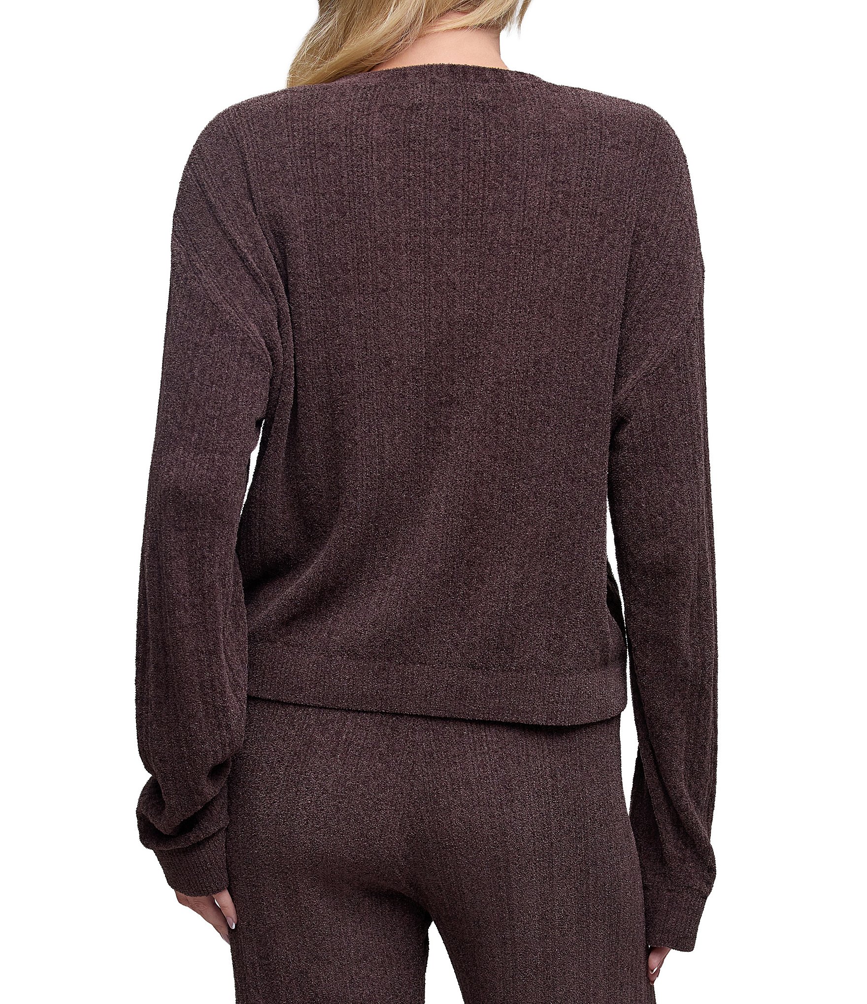 Barefoot Dreams CozyChic Ultra Lite® Long Sleeve V-Neck Coordinating Pointelle Cardigan