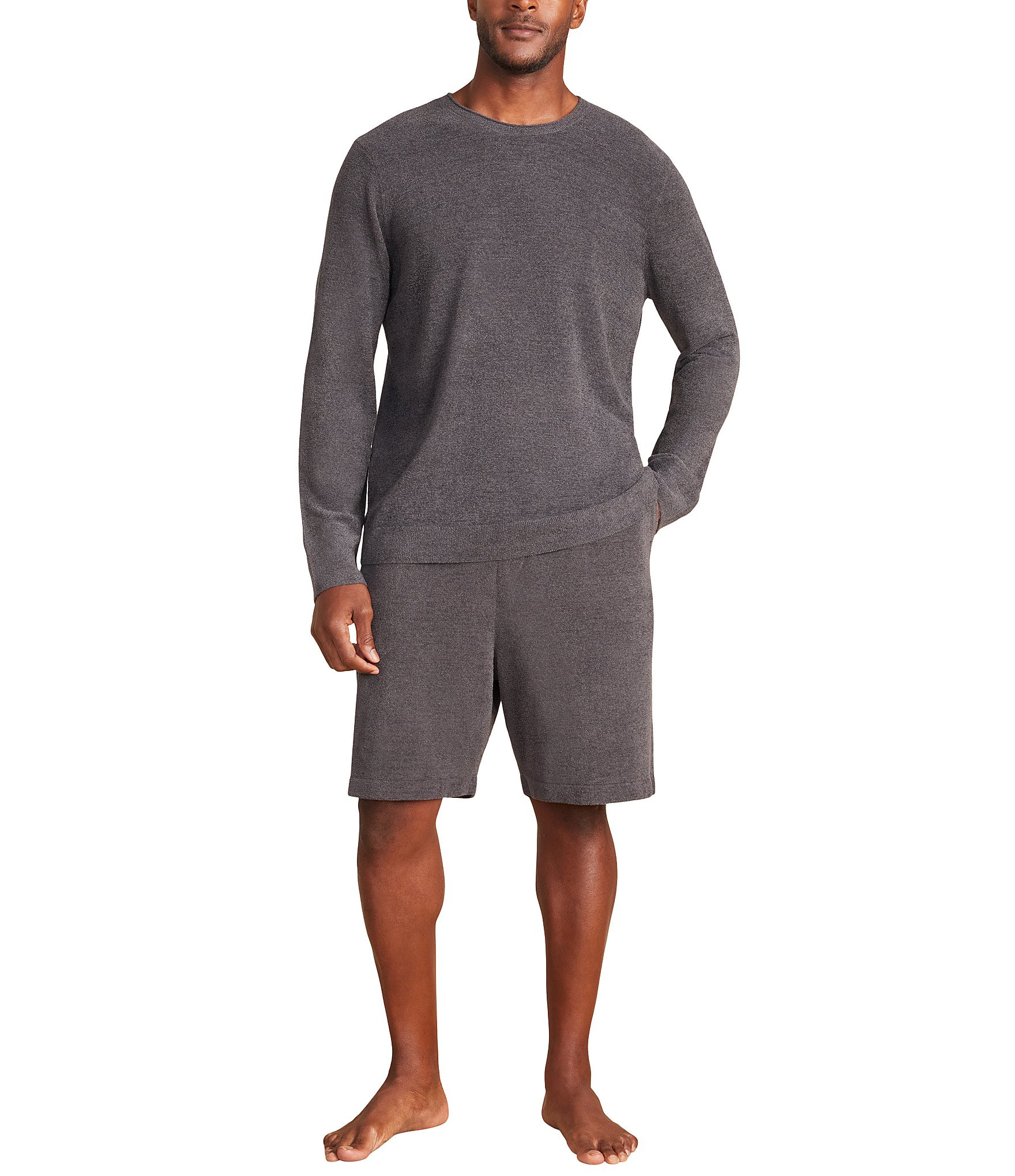Barefoot Dreams CozyChic Ultra Lite® Men's Roll Neck Pullover Shirt