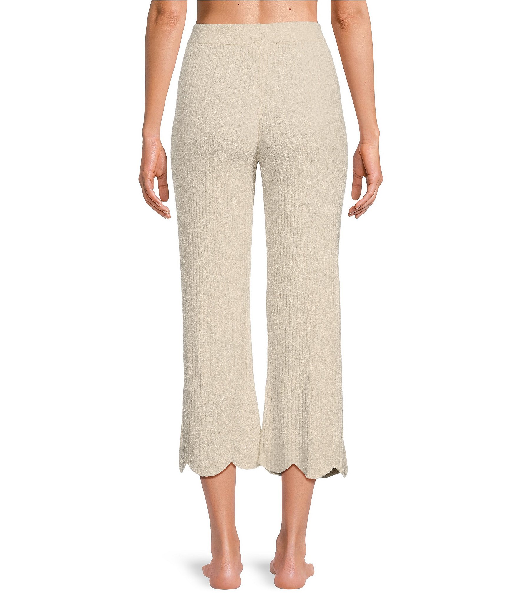 Barefoot Dreams CozyChic Ultra Lite Scallop Cropped Lounge Pant