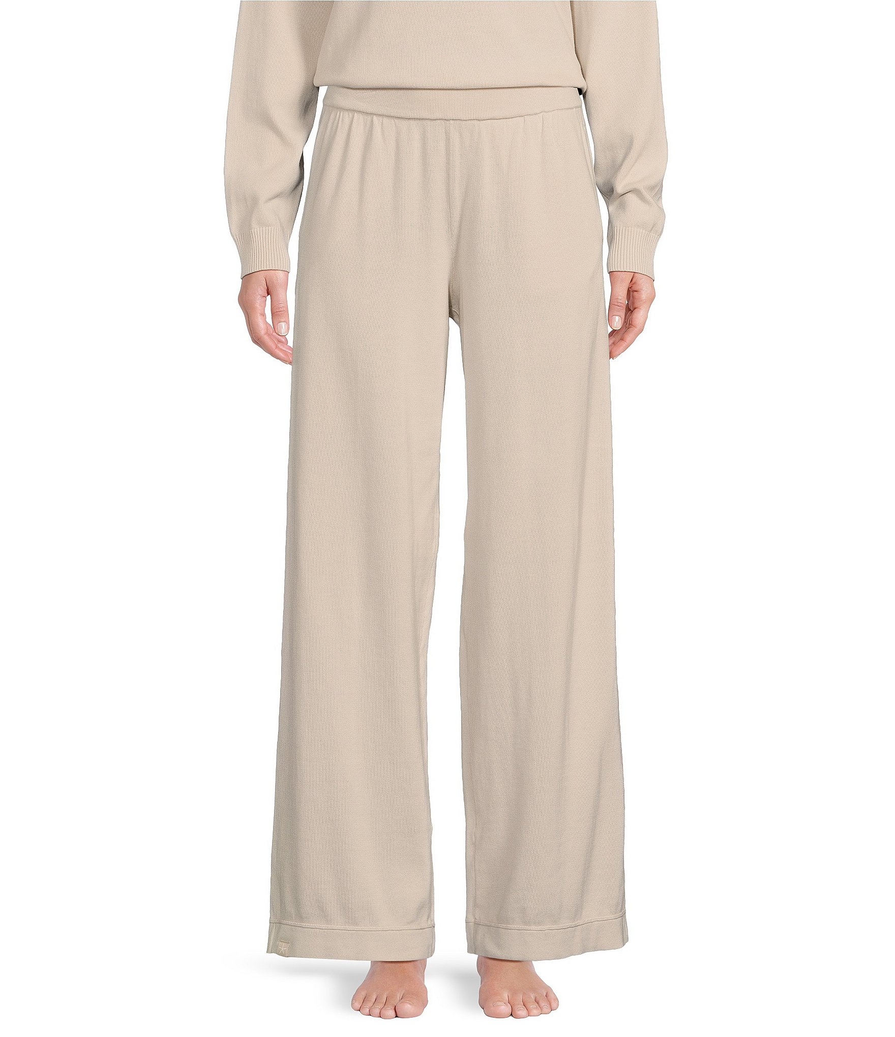 Barefoot Dreams Sunbleached Coordinating Wide-Leg Seamed Lounge Pant