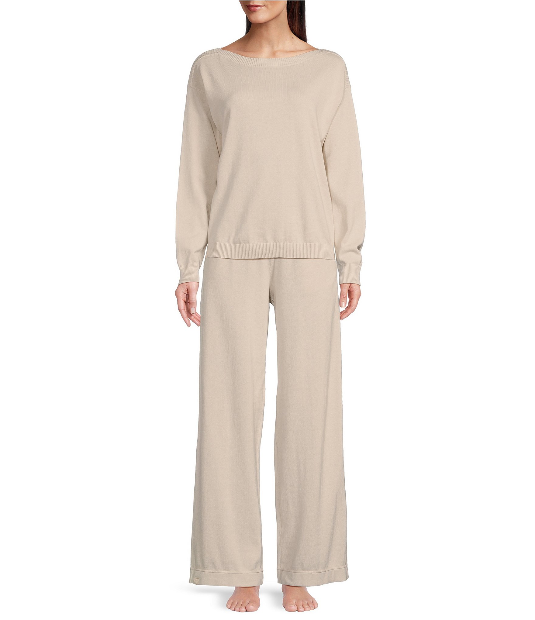 Barefoot Dreams Sunbleached Coordinating Wide-Leg Seamed Lounge Pant