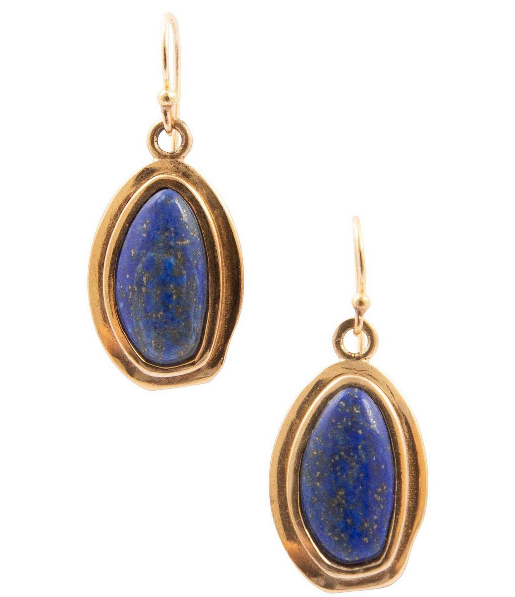 Barse Arden Lapis Drop Earrings