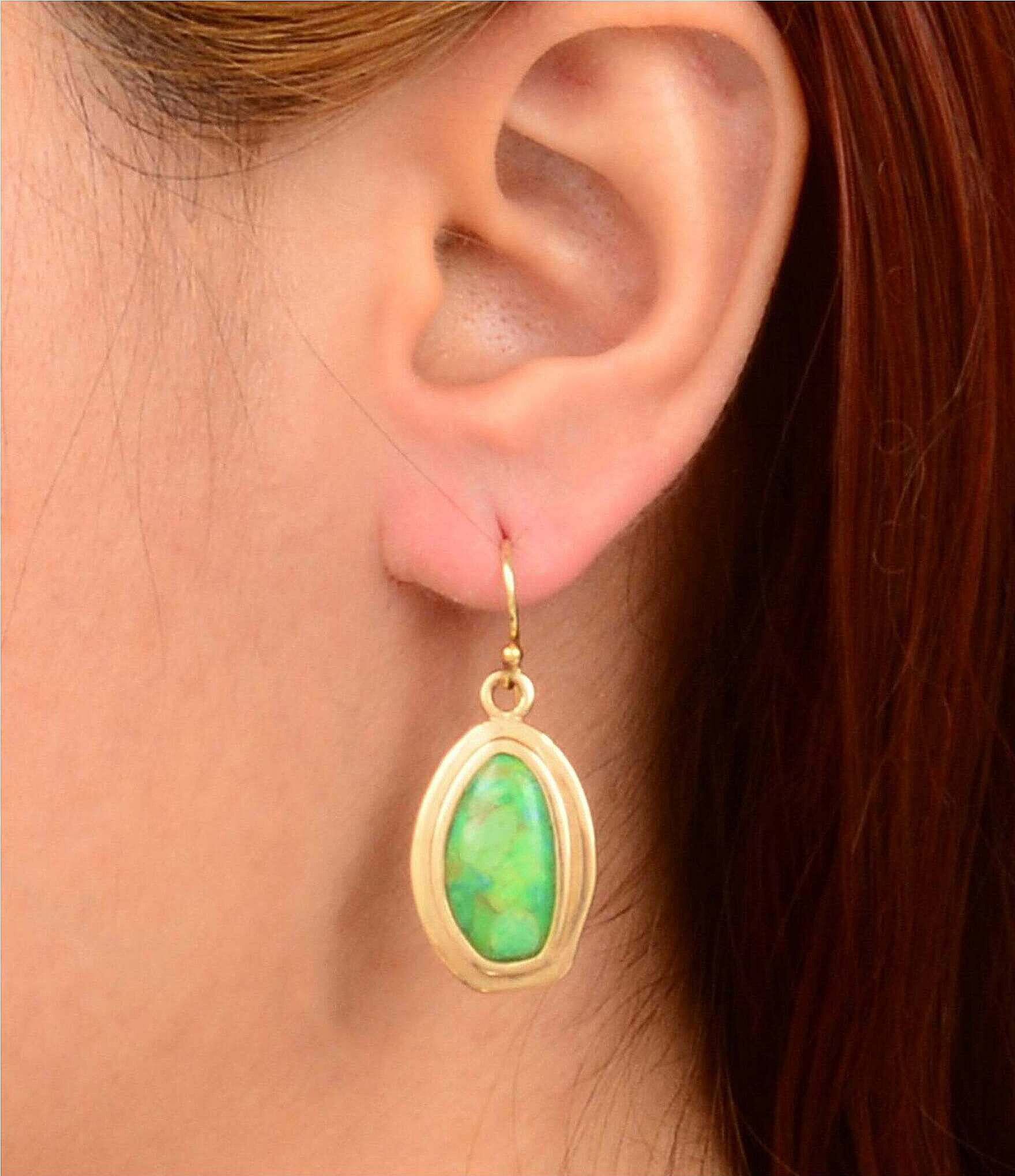 Barse Arden Lapis Drop Earrings