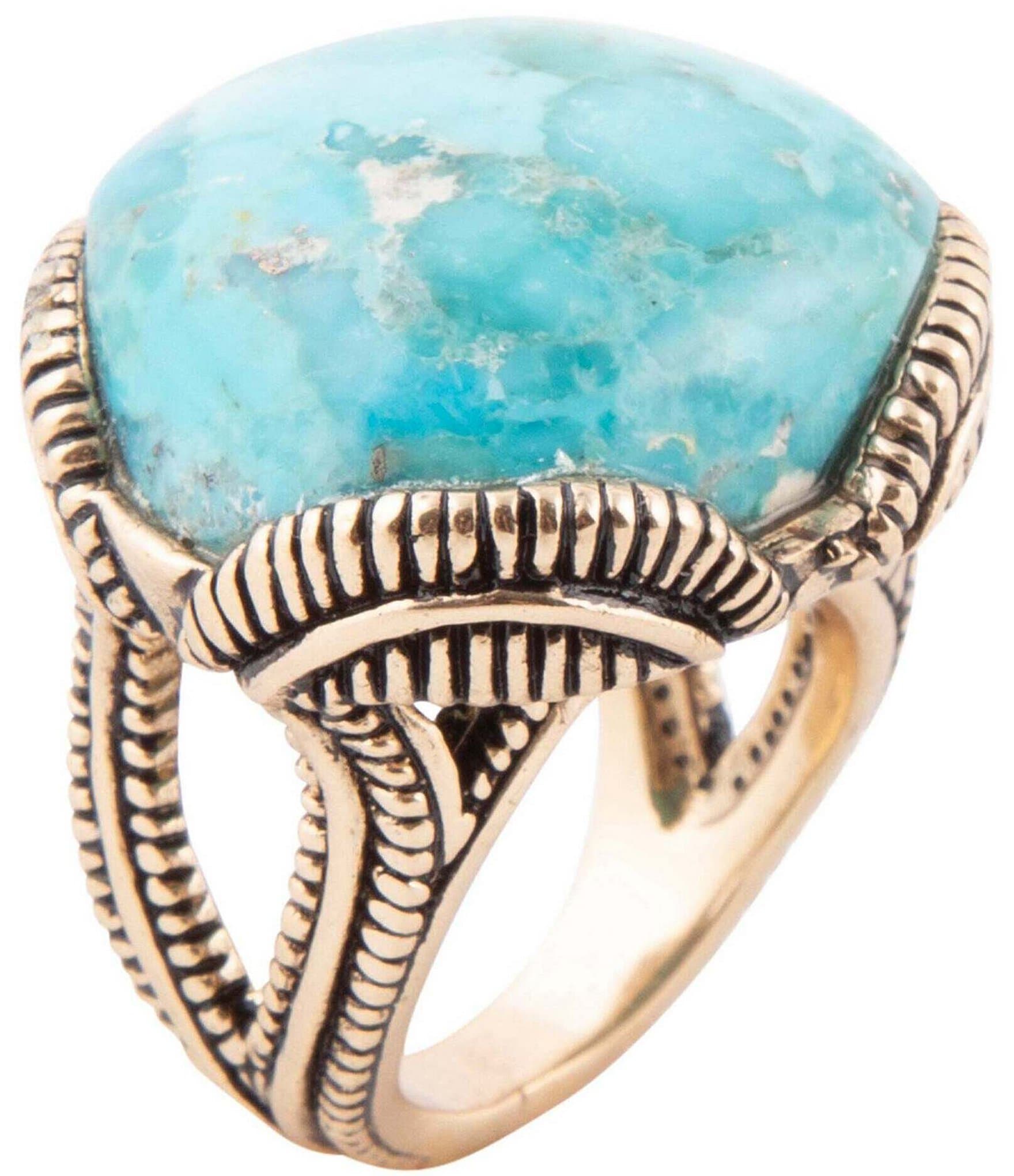 Barse Bronze And Genuine Turquoise 1'' Statement Ring | Dillard's