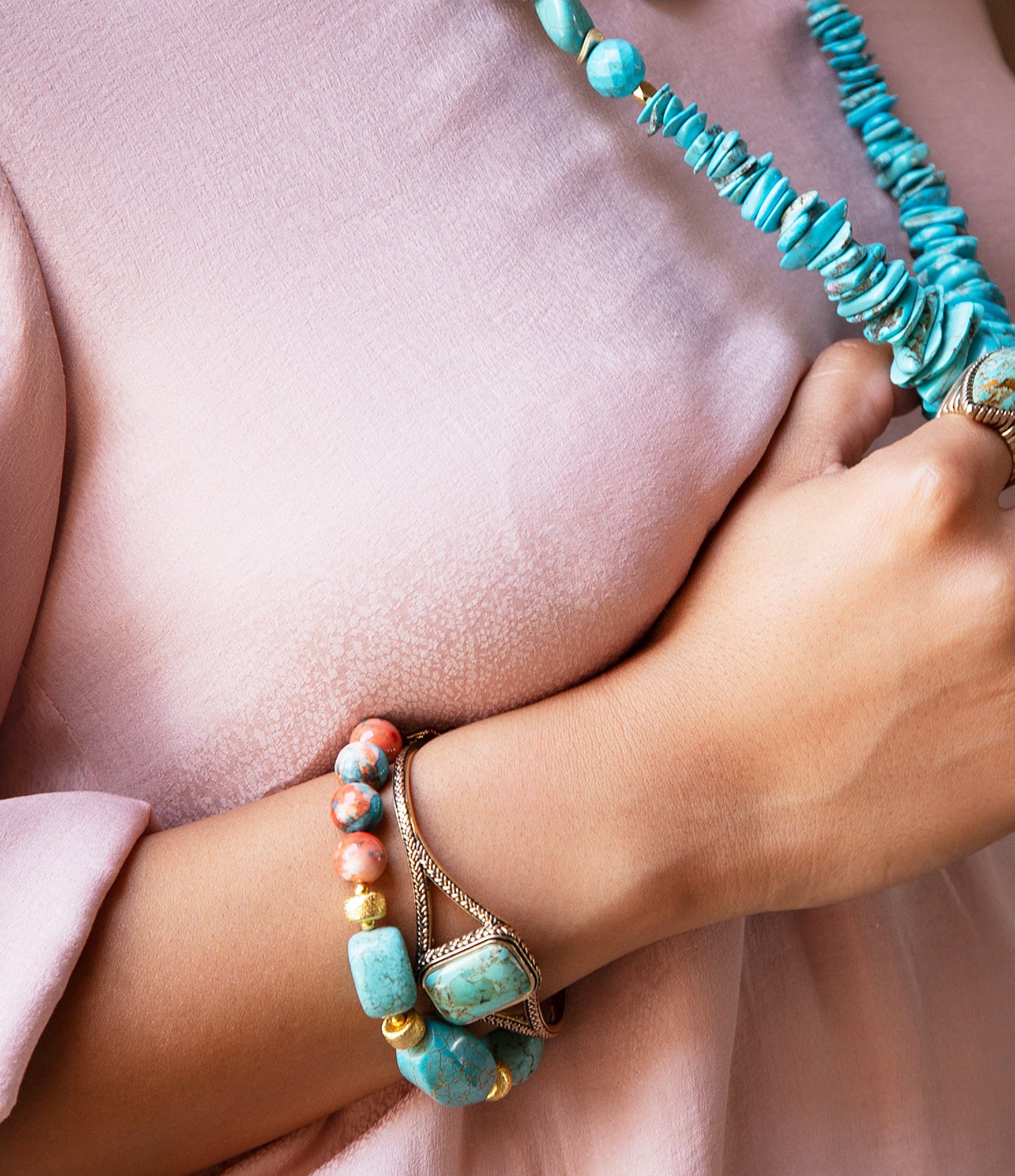 Barse Credence Genuine Turquoise Cuff Bracelet