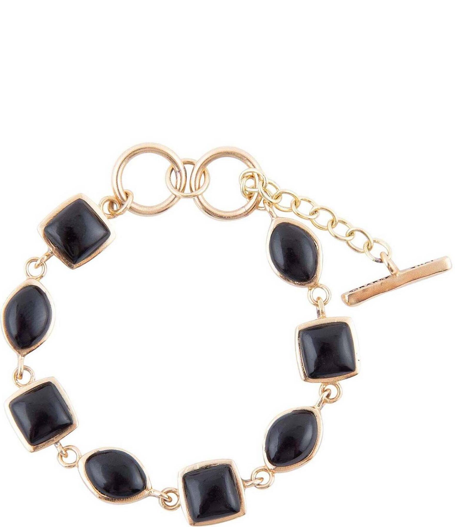 Barse Multi Shape Link Toggle Bracelet