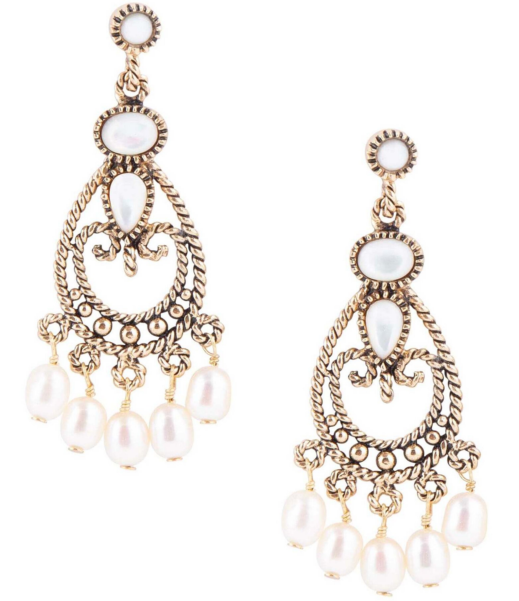 Chandelier Earrings Pink Pearl Fine Earrings for sale | eBay