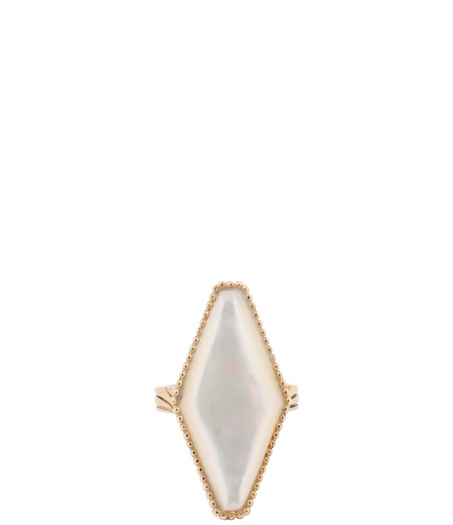 Barse Bronze and Mother Of Pearl Tidal Statement Ring