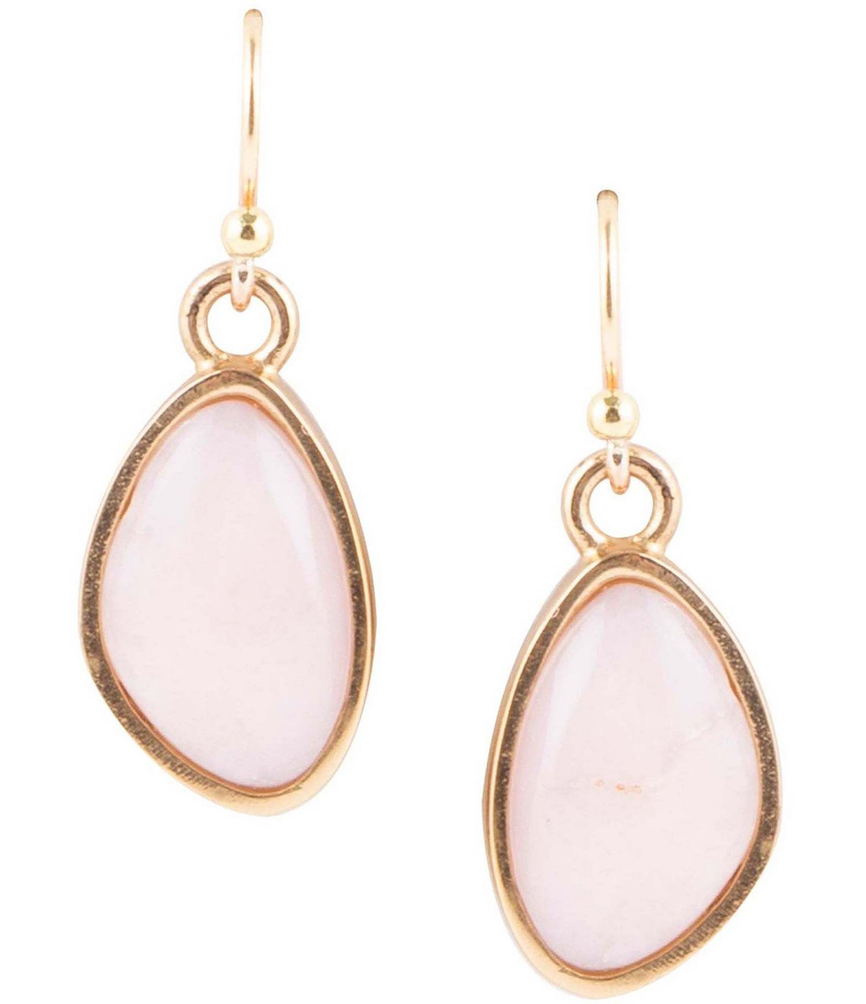 Barse Bronze and Pink Opal Genuine Stone Drop Earrings | Dillard's