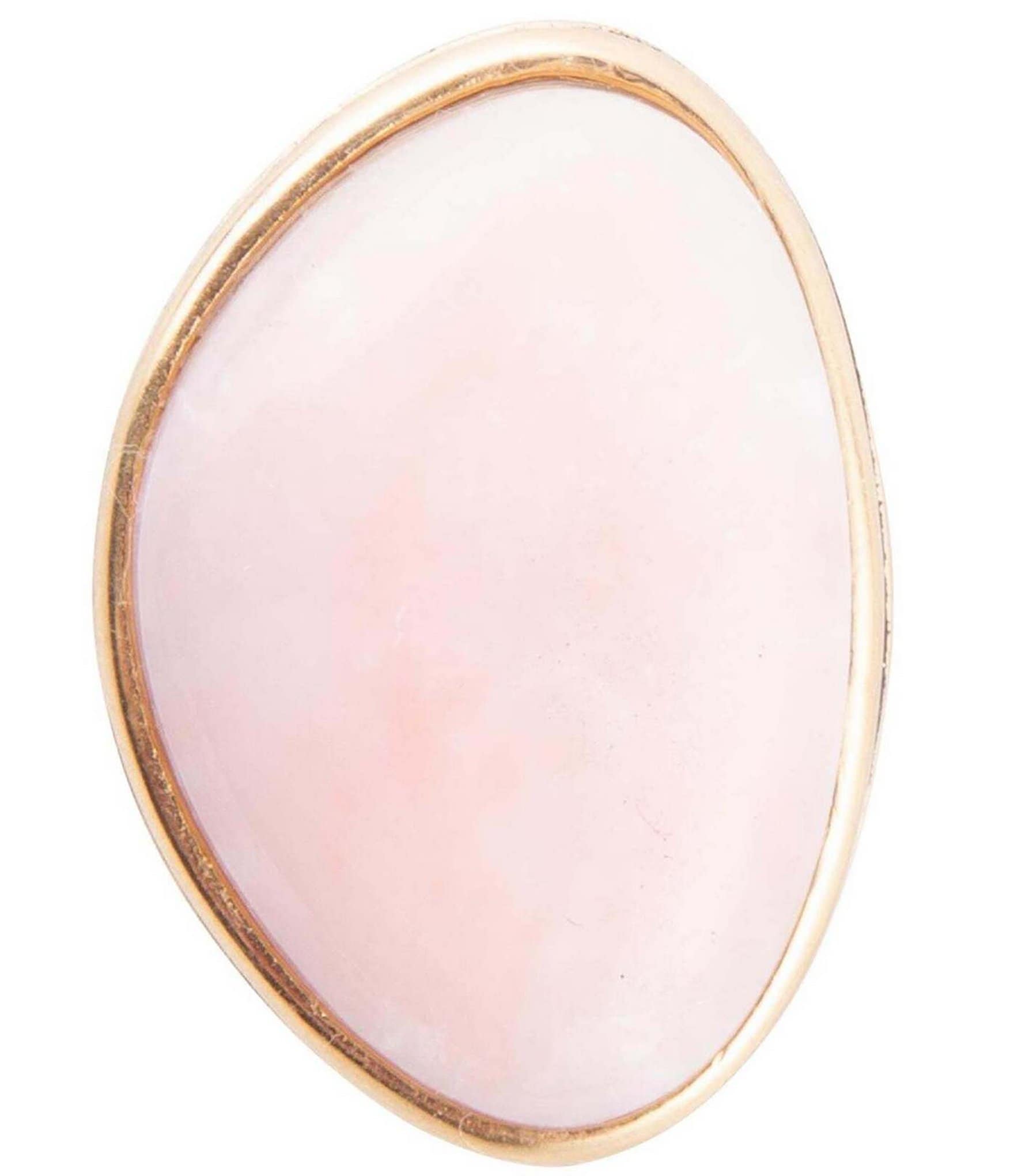 Barse Bronze and Pink Opal Genuine Stone Statement Ring