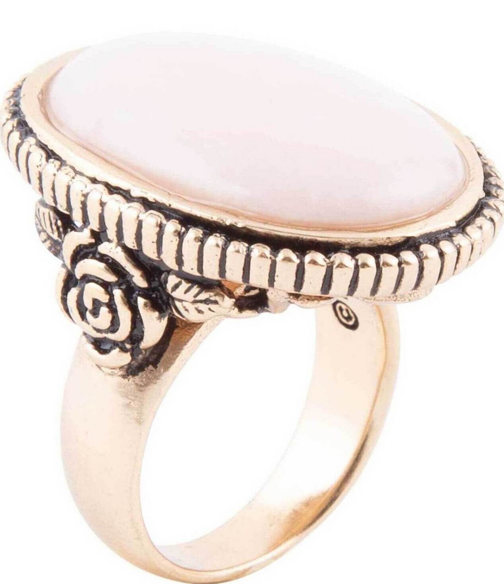 Barse Bronze And Pink Opal Genuine Stone Statement Ring | Dillard's