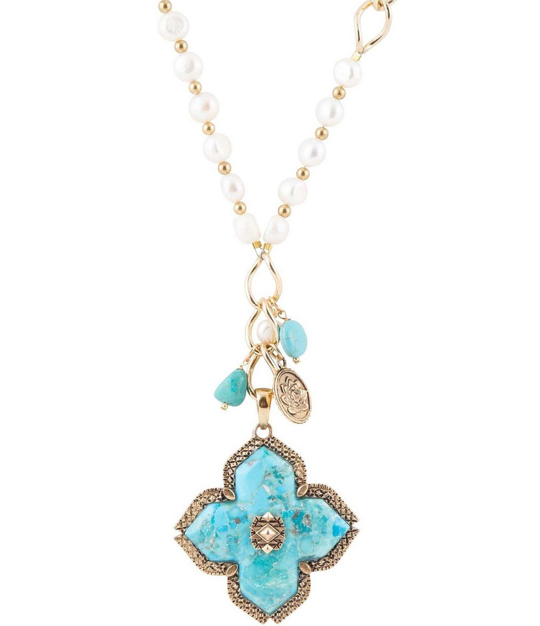 Turquoise Drop Bronze Pendant Turquoise Drop Bronze Pendant