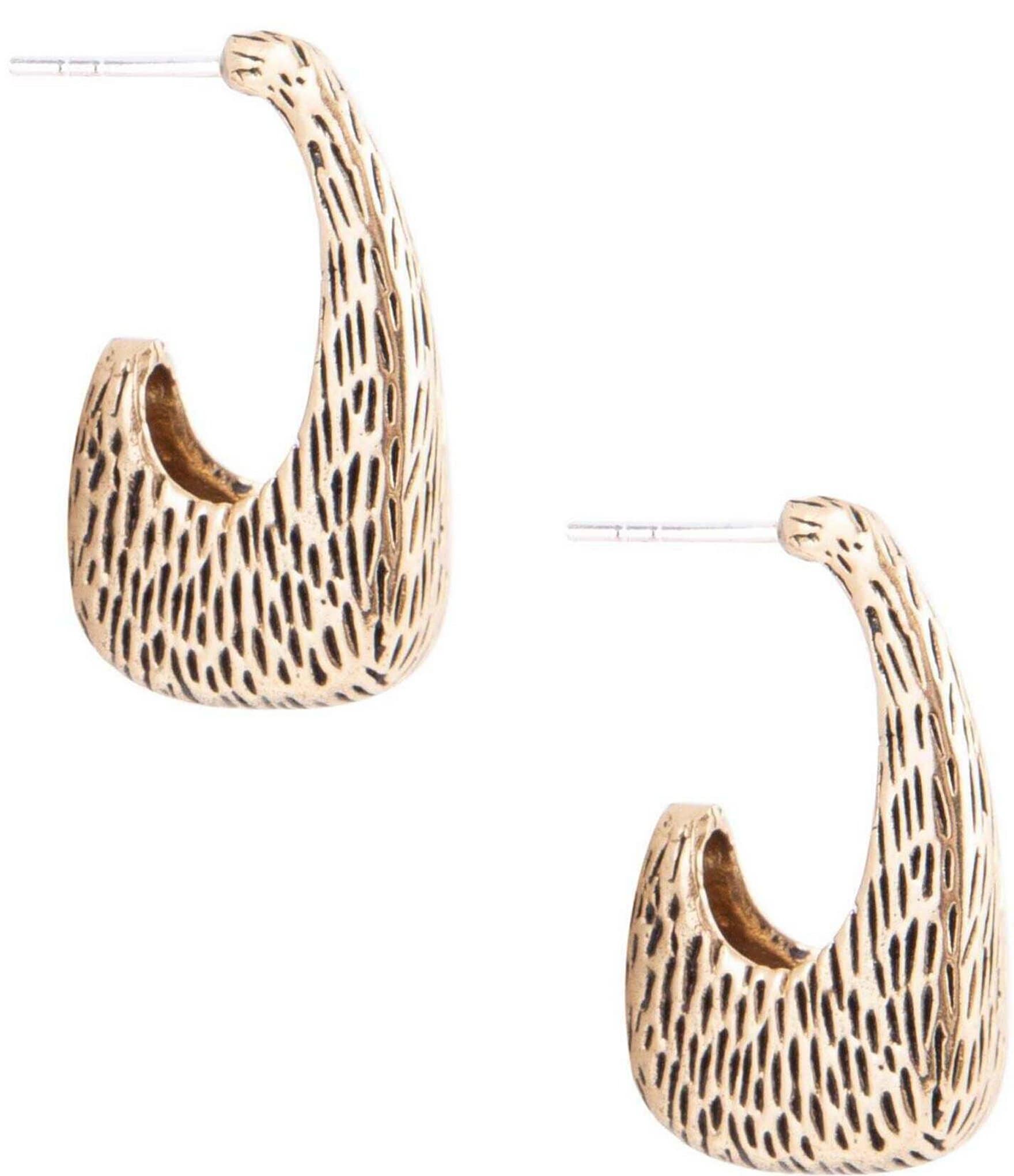 Barse Bronze Hoop Earrings