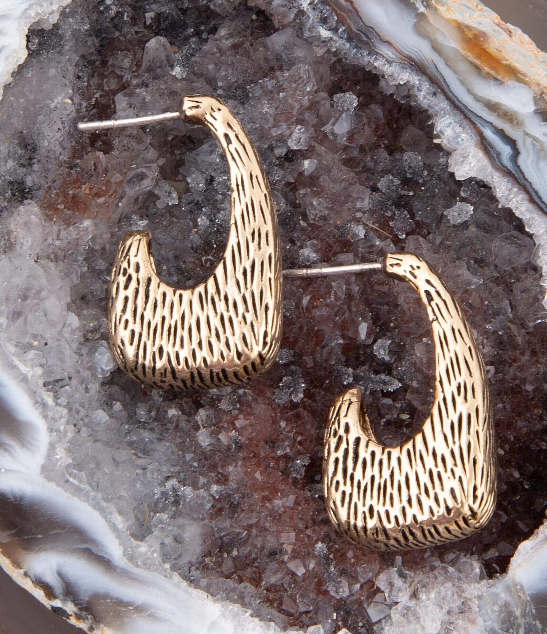 Barse Bronze Hoop Earrings